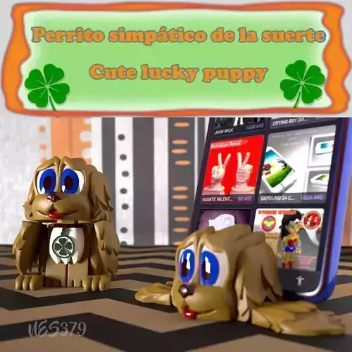 Perrito transformable de la suerte