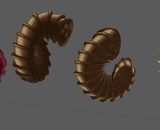 12 Ram horns 3D model_11