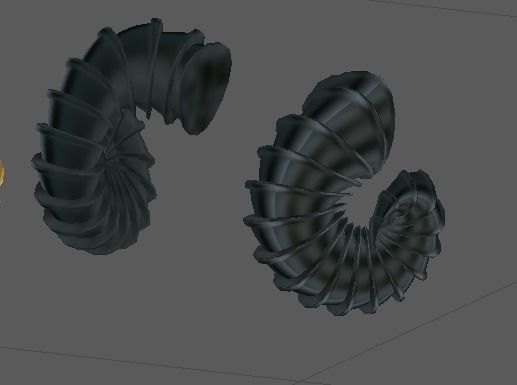 12 Ram horns 3D model_13