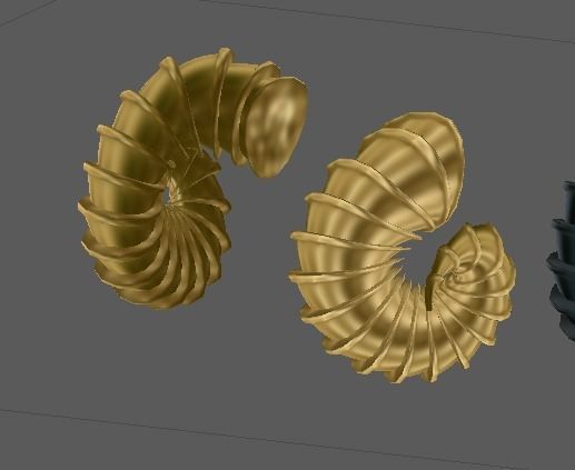 12 Ram horns 3D model_12