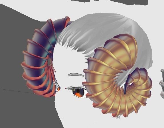 12 Ram horns 3D model_8