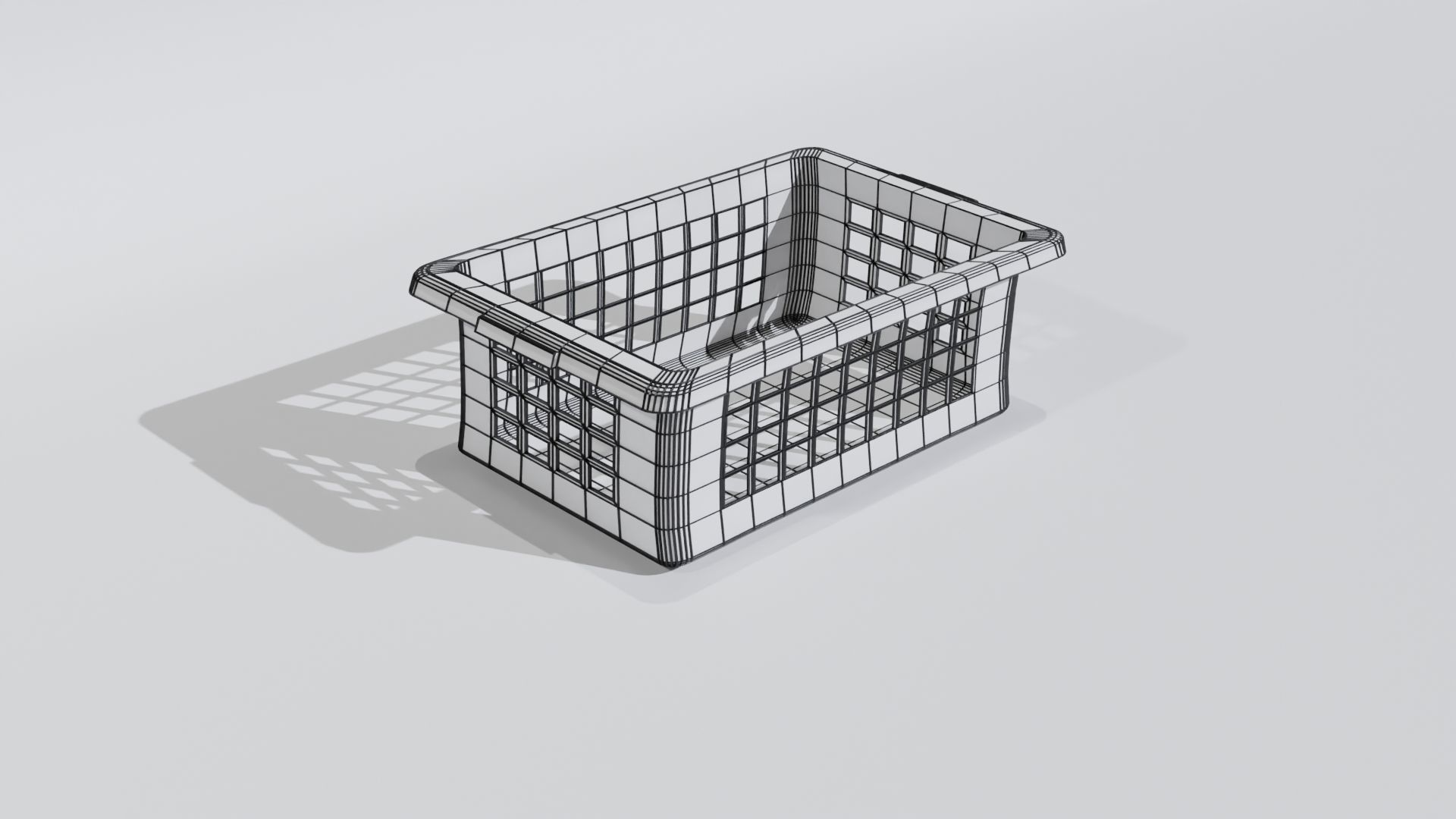 Laundry Basket Free low-poly 3D model_7
