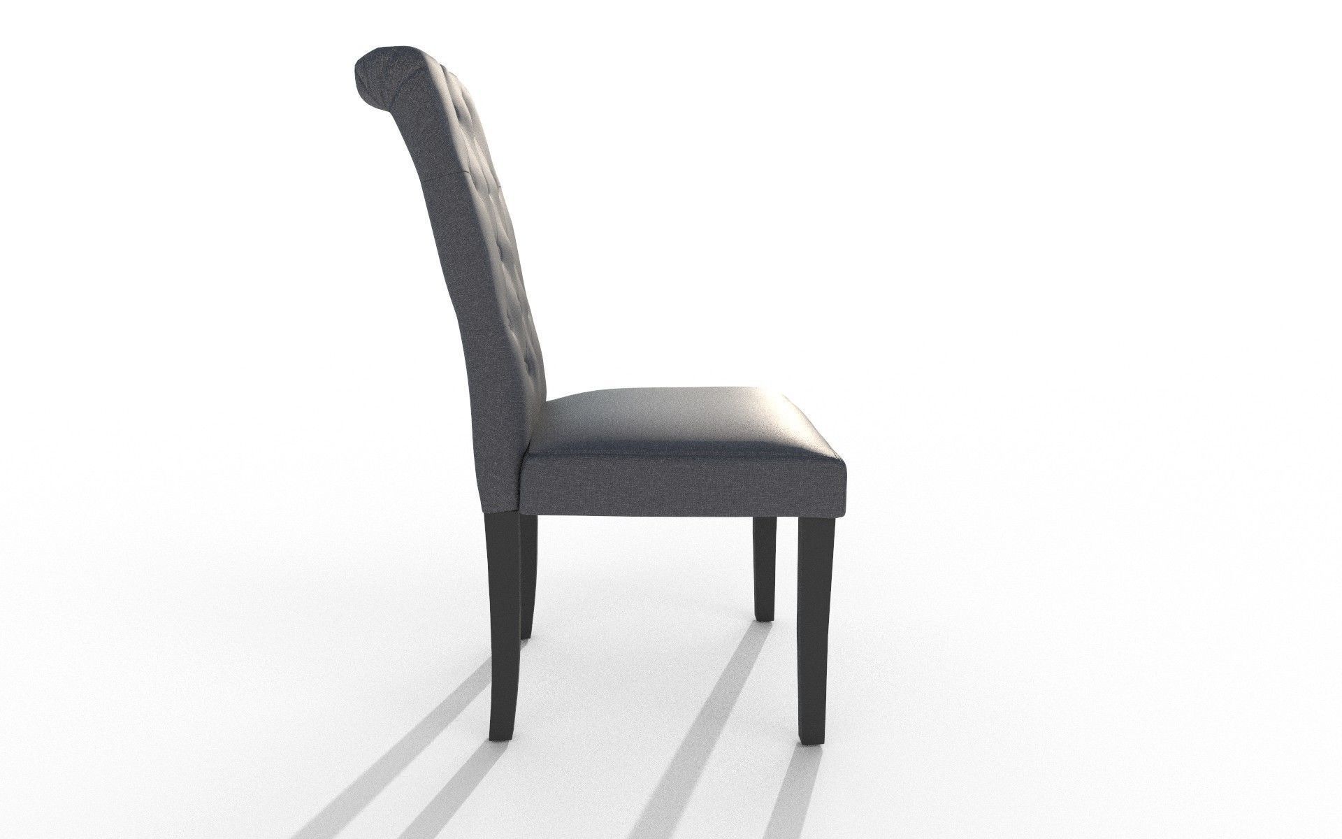 Modern Chair Low-poly 3D model_4