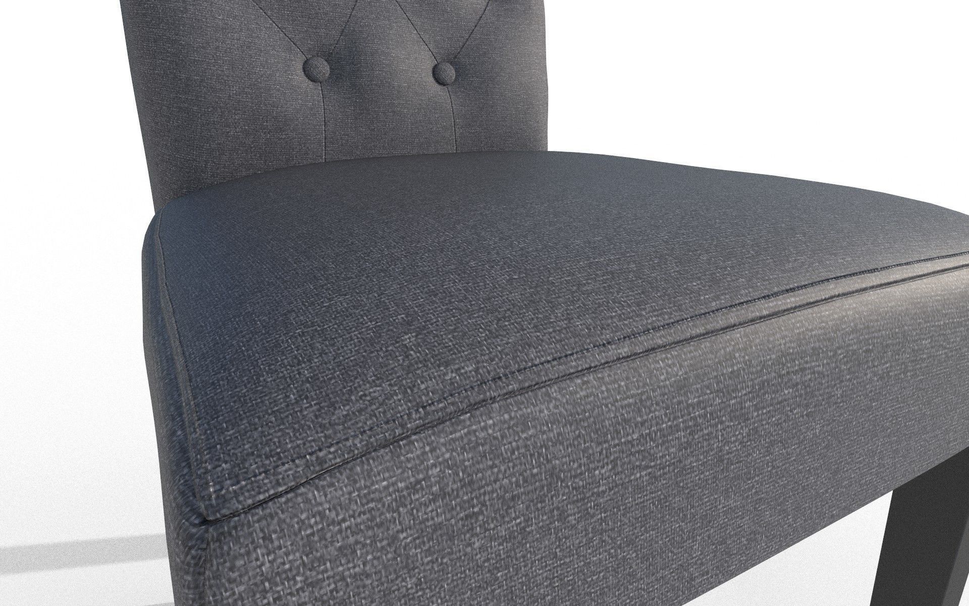 Modern Chair Low-poly 3D model_7