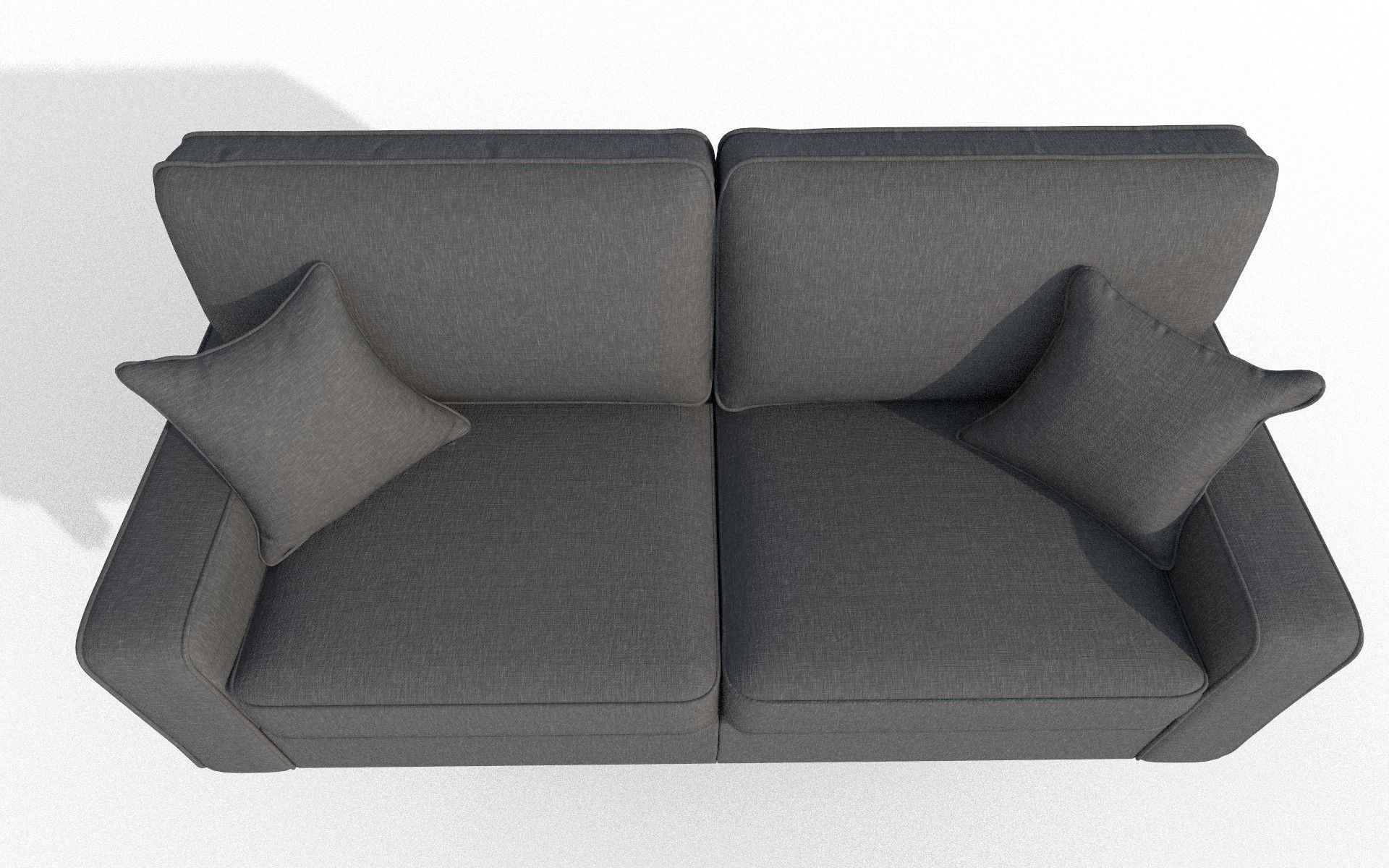 Modern Sofa Low-poly 3D model_8