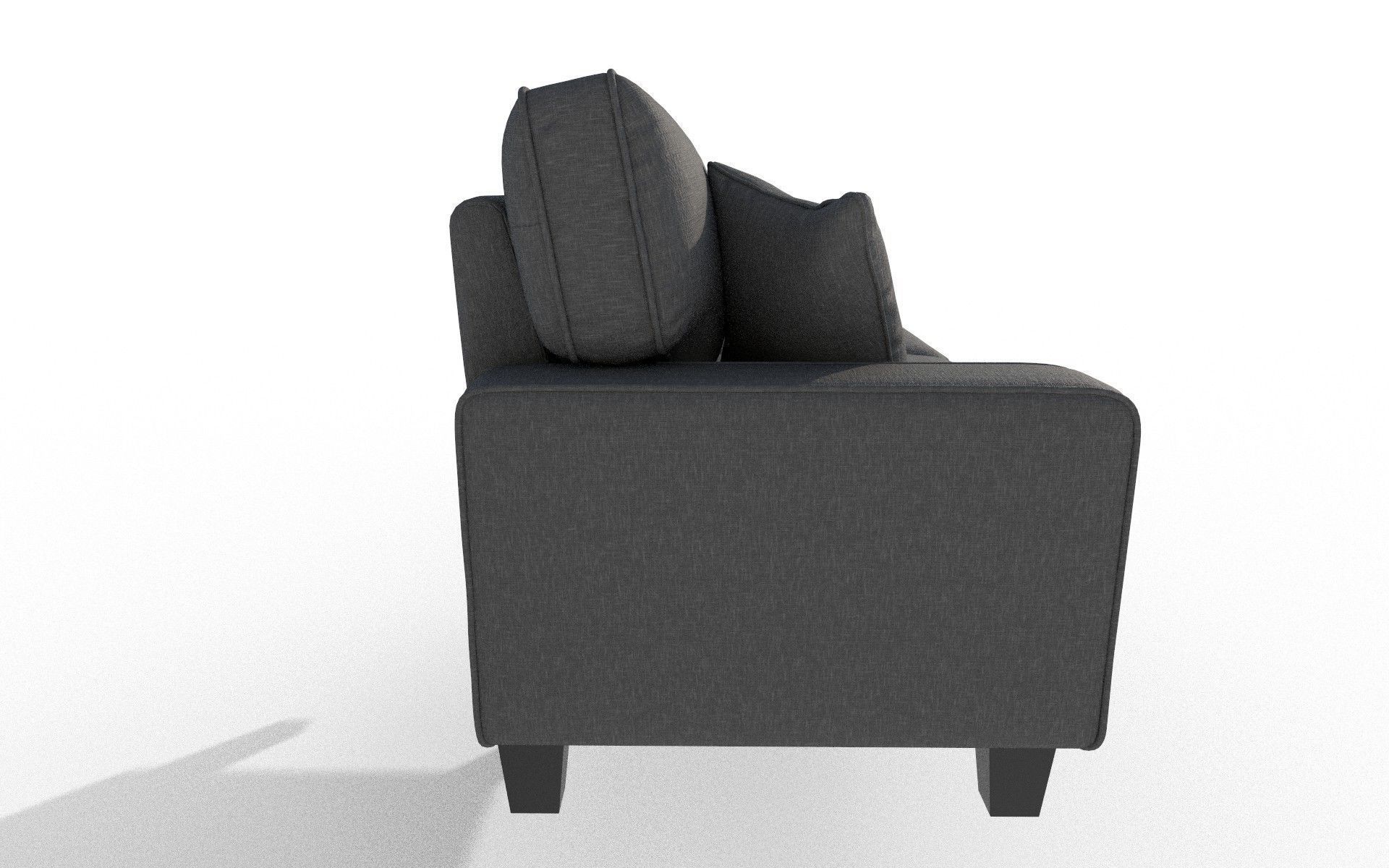 Modern Sofa Low-poly 3D model_7