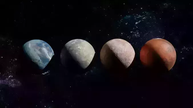 Planets 4K 3D model