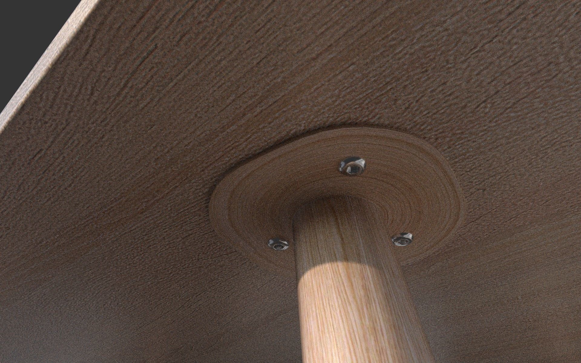 Dining Table Low-poly 3D model_7