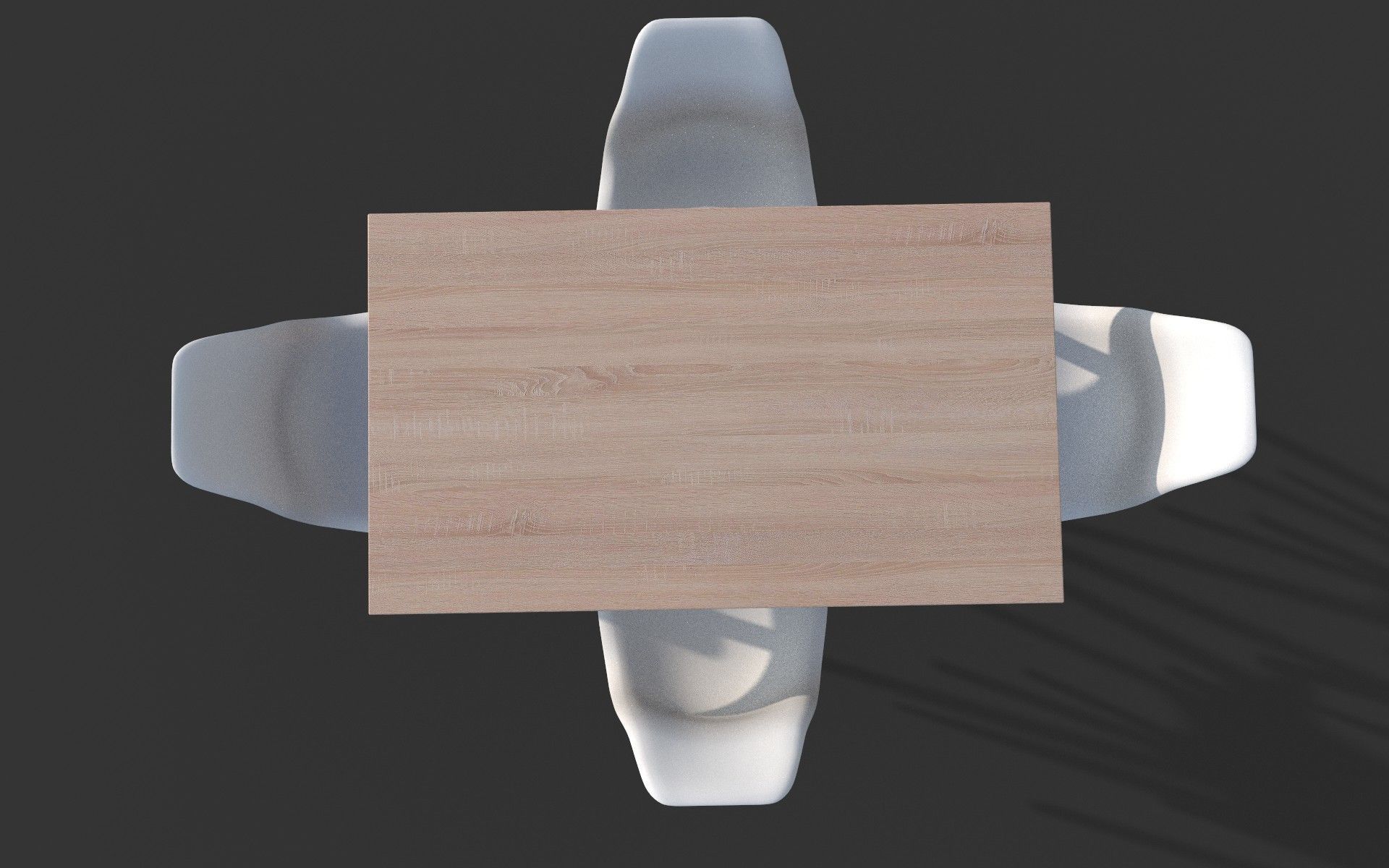 Dining Table Low-poly 3D model_5