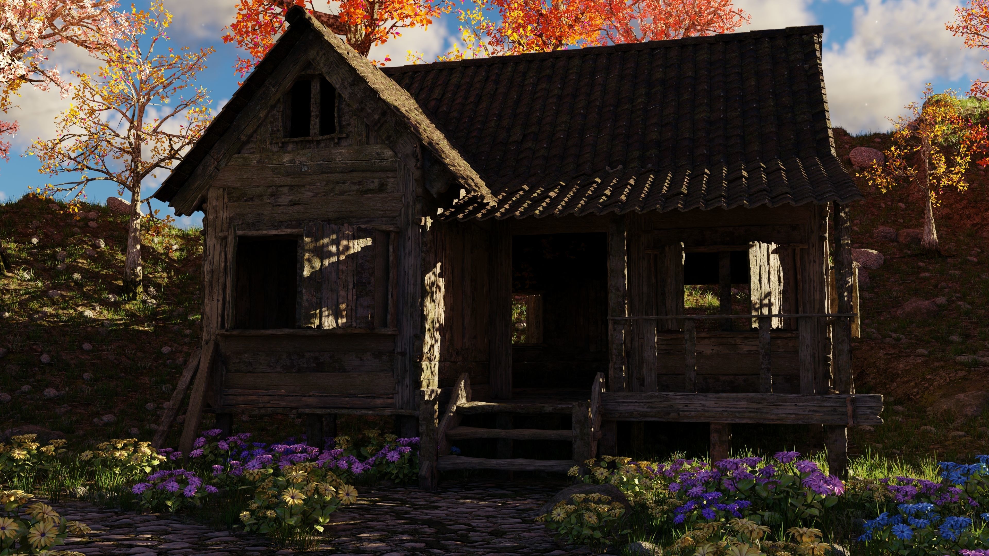 Tower Scene 3D model_9