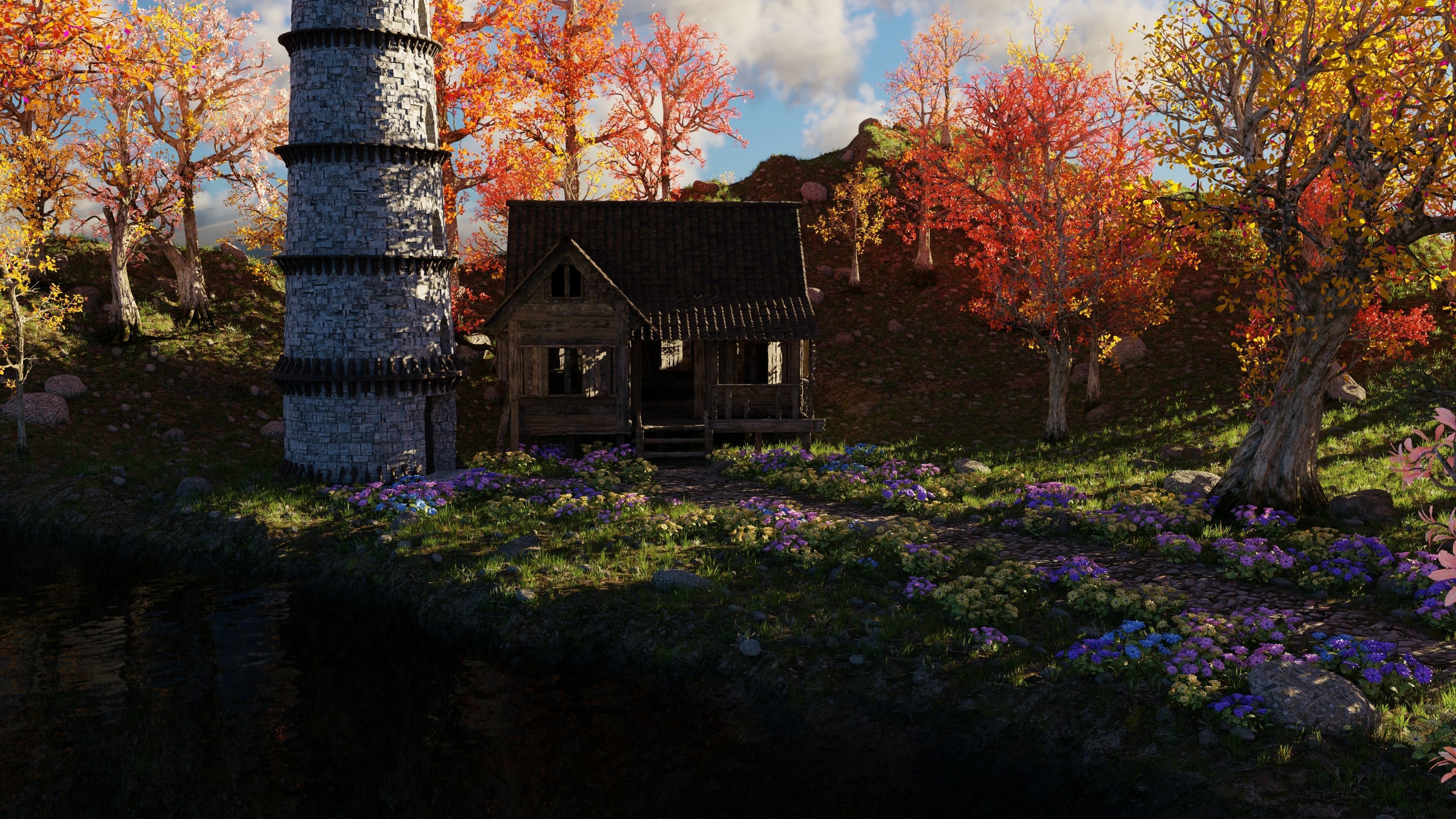 Tower Scene 3D model_7