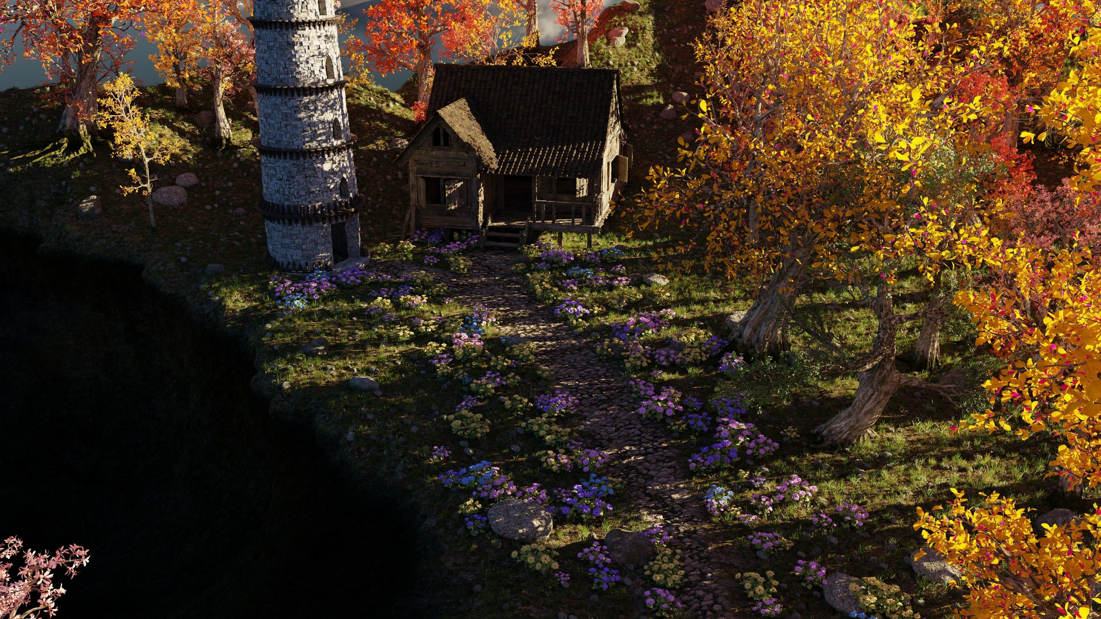 Tower Scene 3D model_10