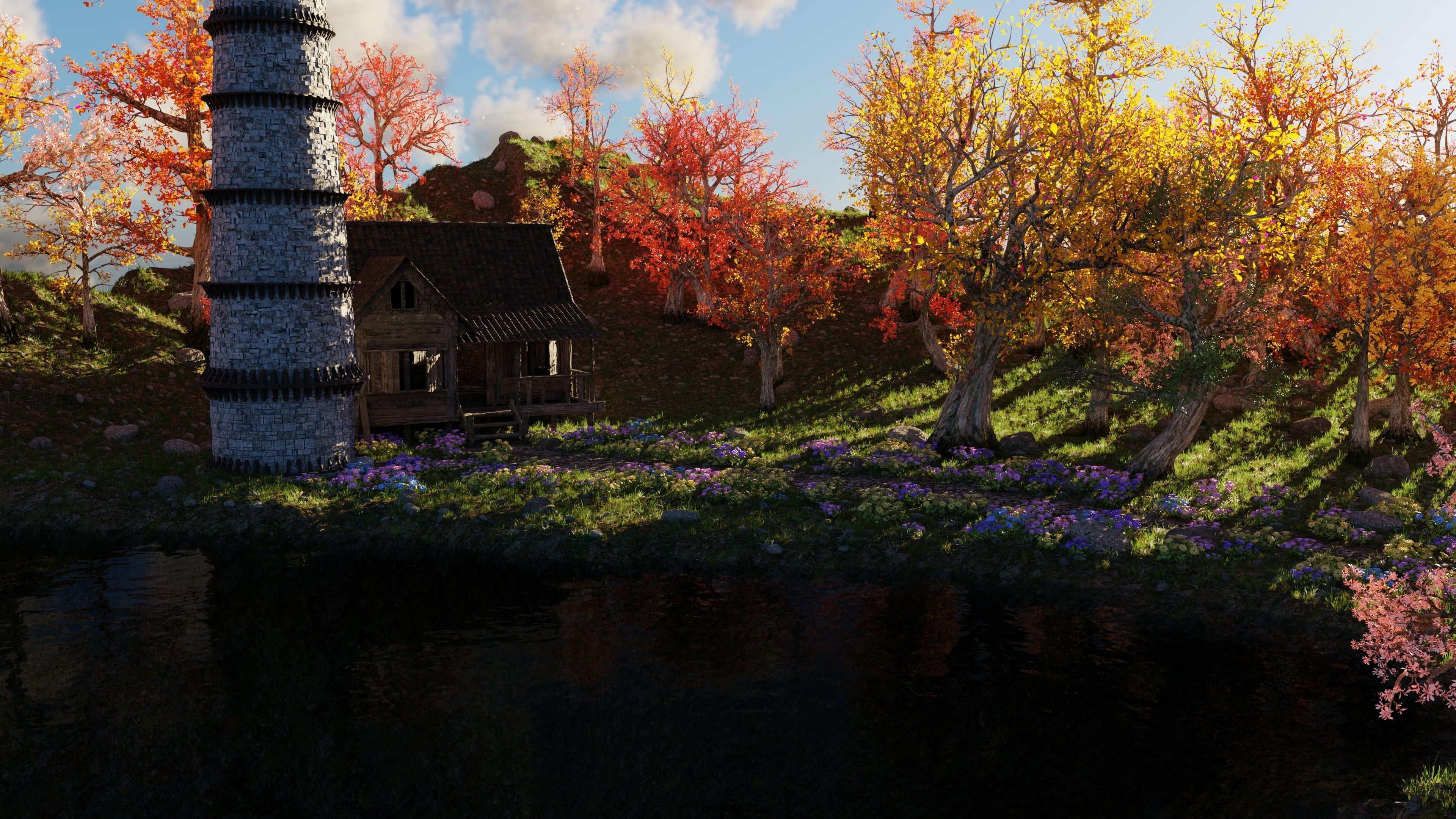 Tower Scene 3D model_11