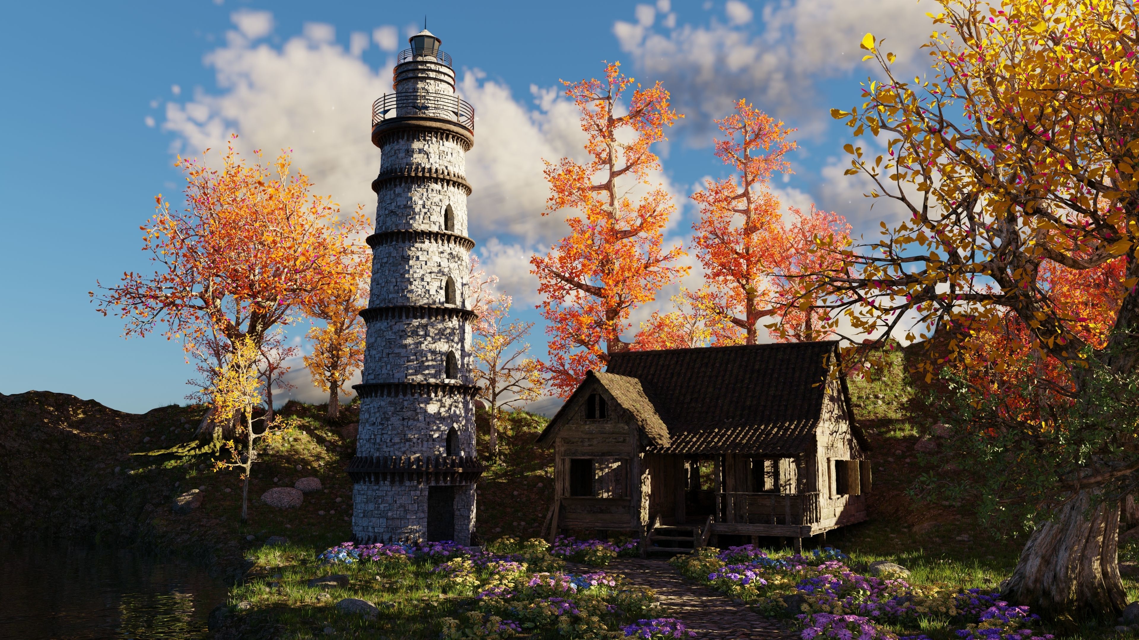 Tower Scene 3D model_12
