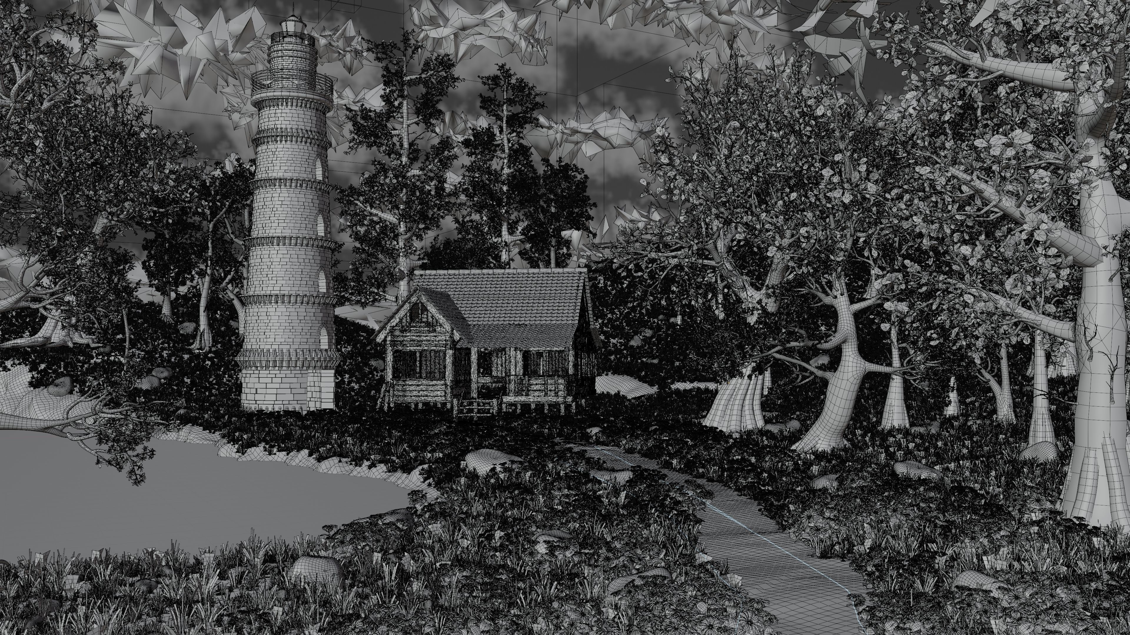 Tower Scene 3D model_21