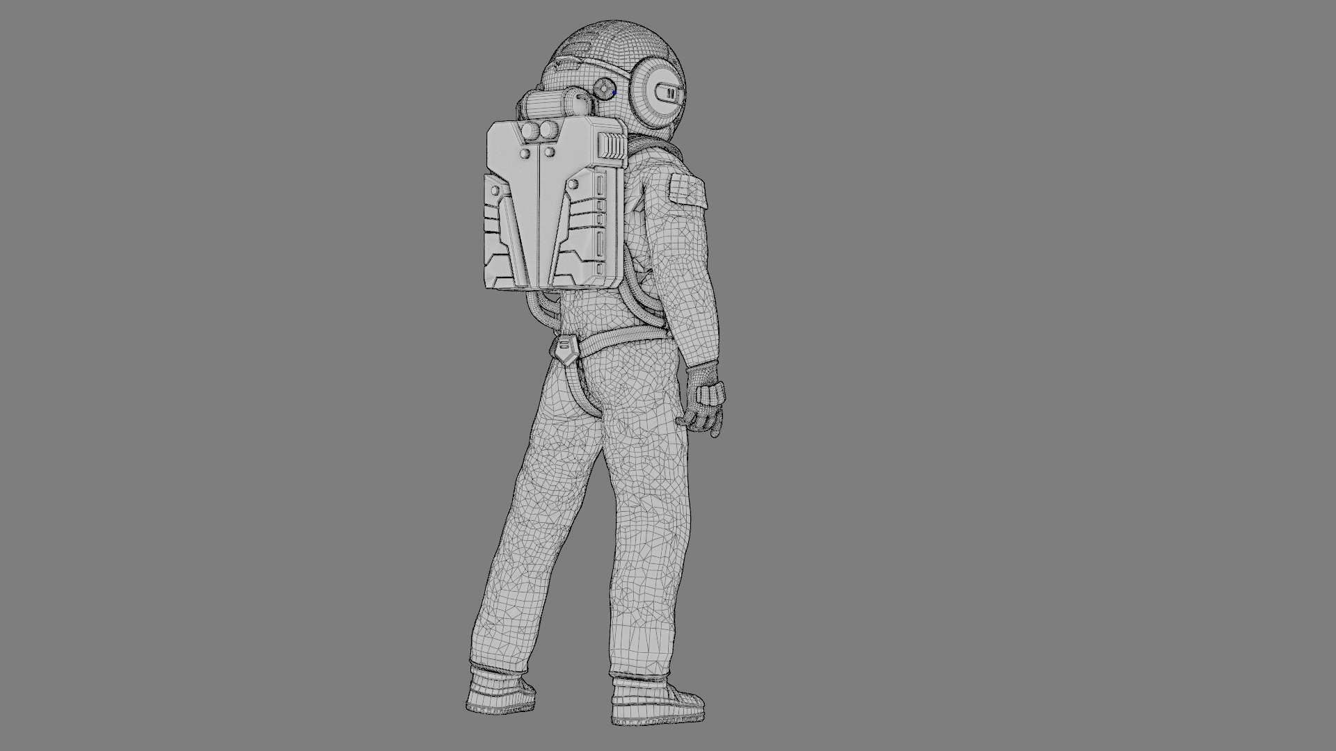 MARS COLONY ASTRONAUT RIGGED 3D model_39