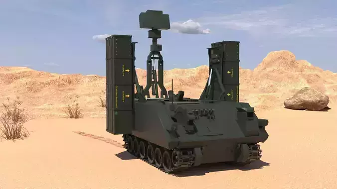Hisar- A  Air Defense System- Hava Savunma Sistemi  3D model