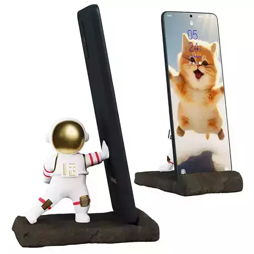 Astronaut mobile phone holder 3D model