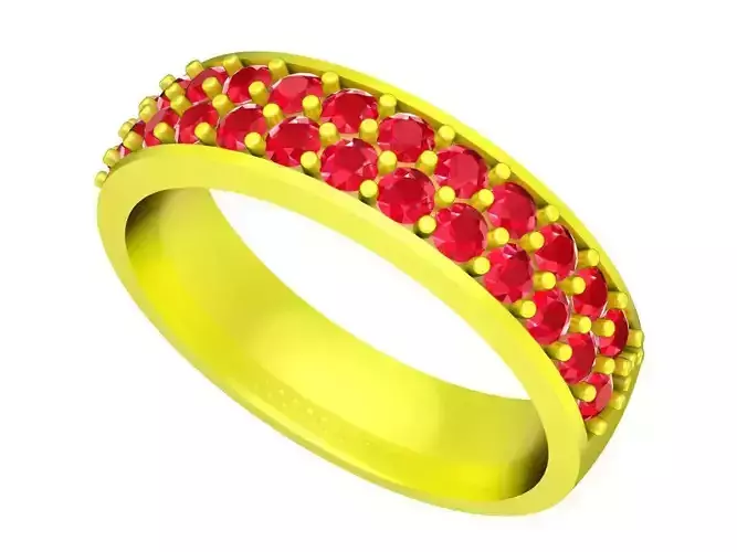 vietnamese diamond band ring for lady 5086