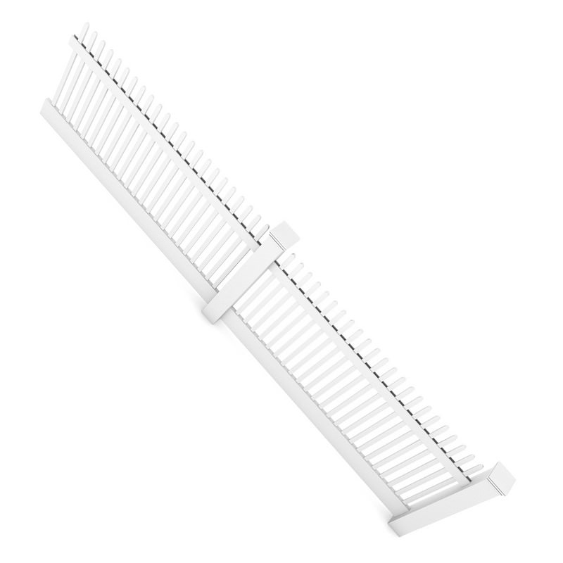 Wooden Fence 3D model_3