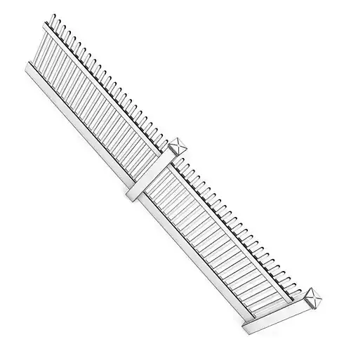 Wooden Fence 3D model