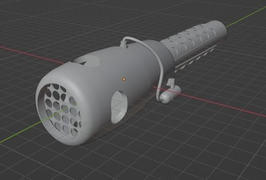Simple Pulsejet Engine 3D model_3