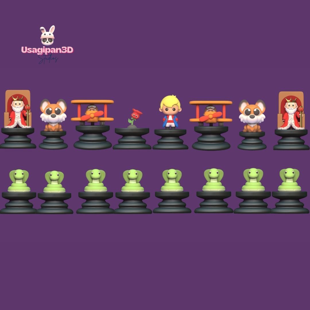 The Little Prince Chess 3D print model_3