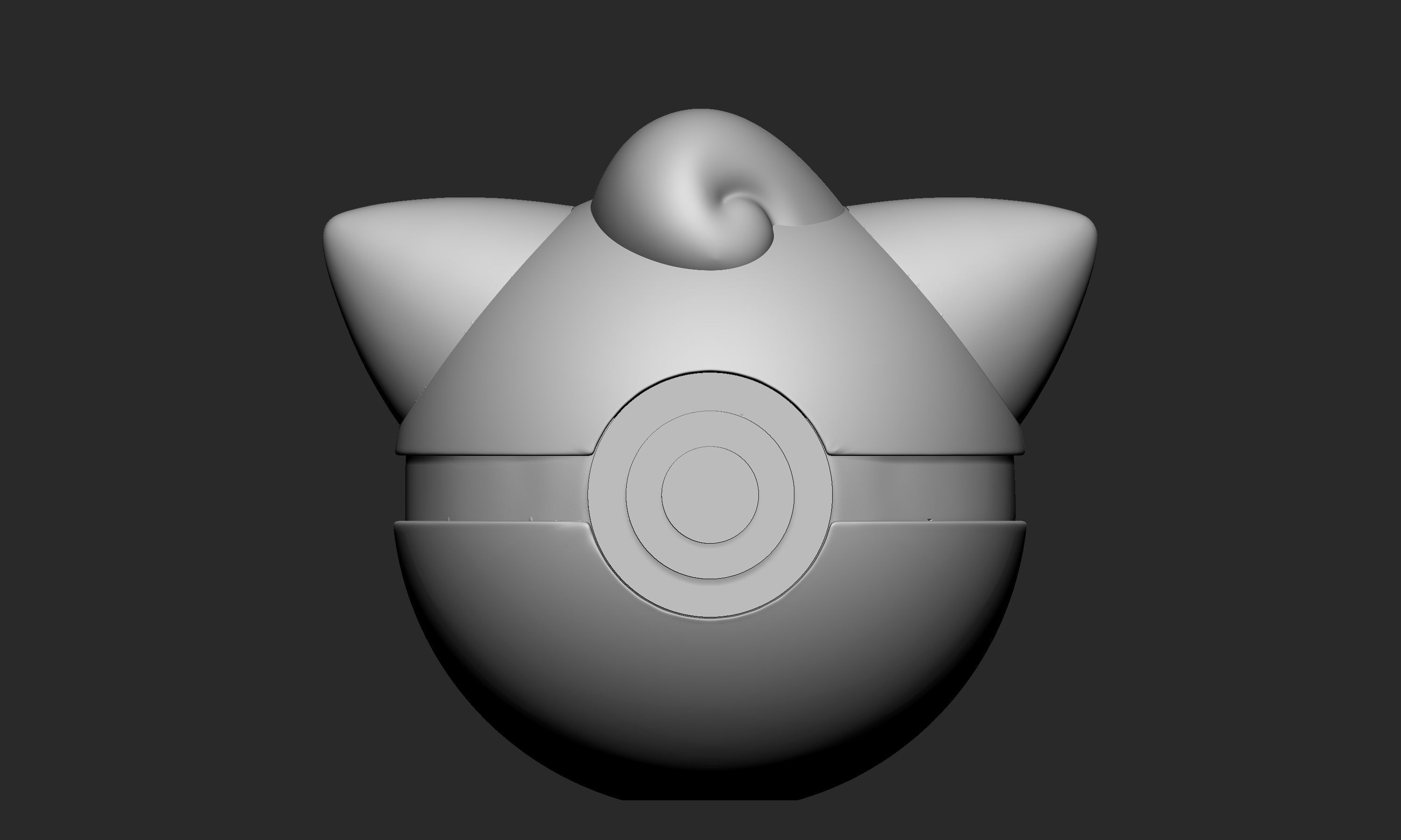 Pokemon Cleffa Pokeball 3D print model_2