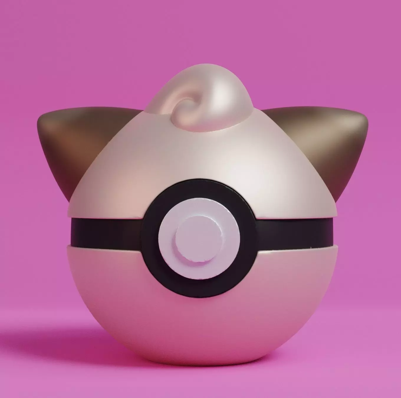 Pokemon Cleffa Pokeball 3D print model_0