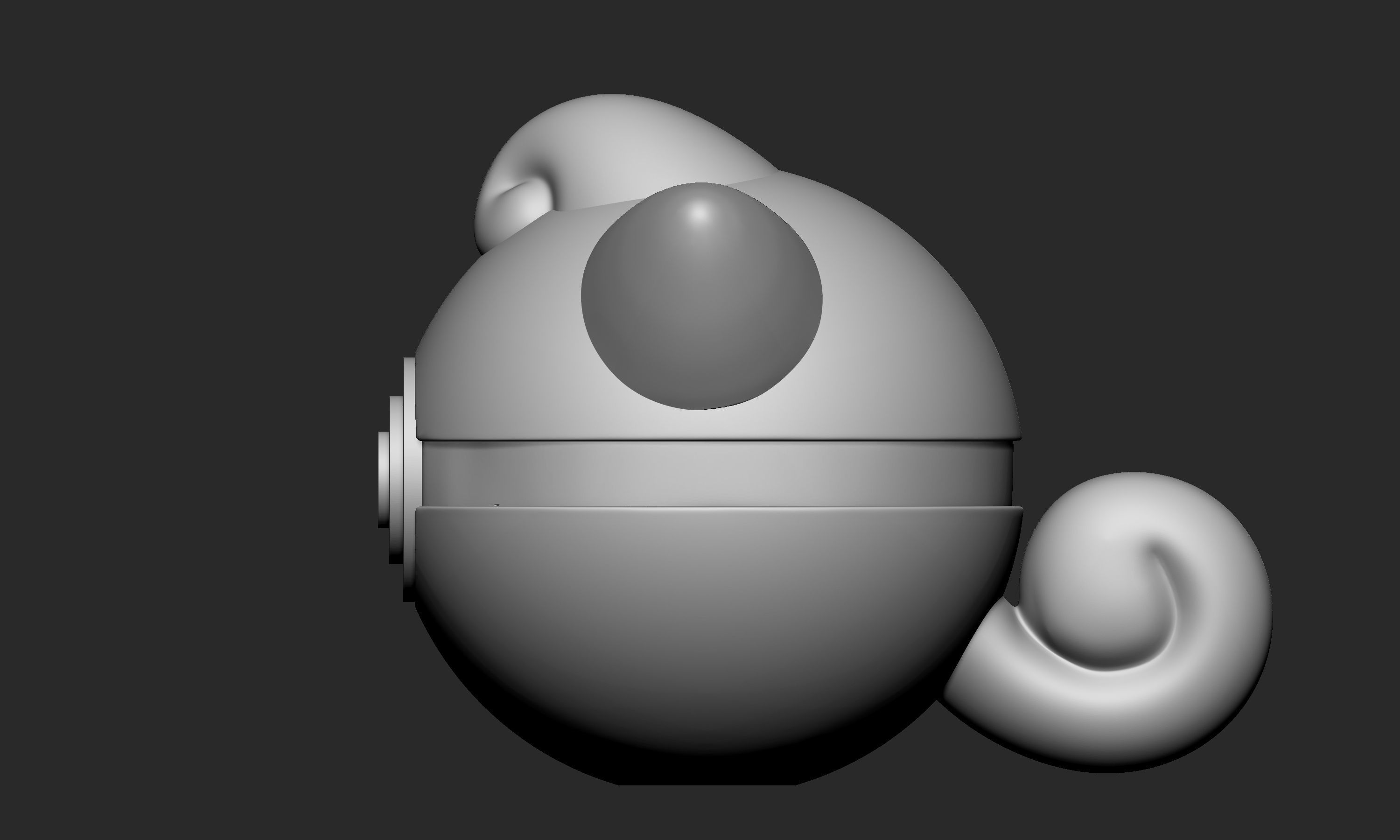 Pokemon Cleffa Pokeball 3D print model_7