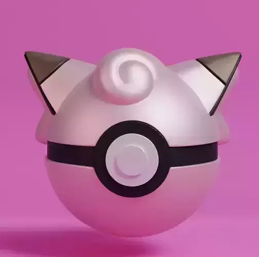 Pokemon Clefairy Pokeball 3D print model
