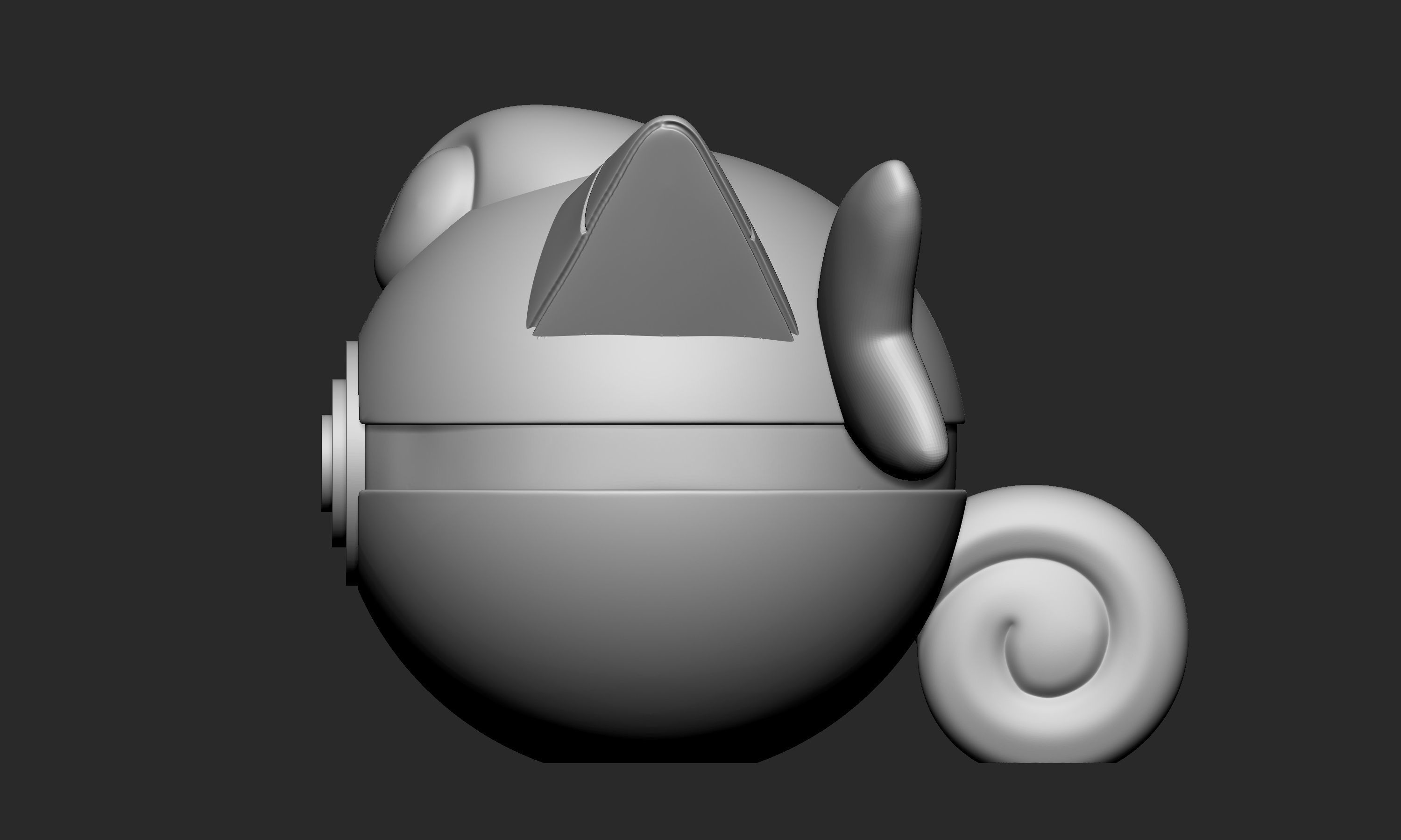 Pokemon Clefairy Pokeball 3D print model_7