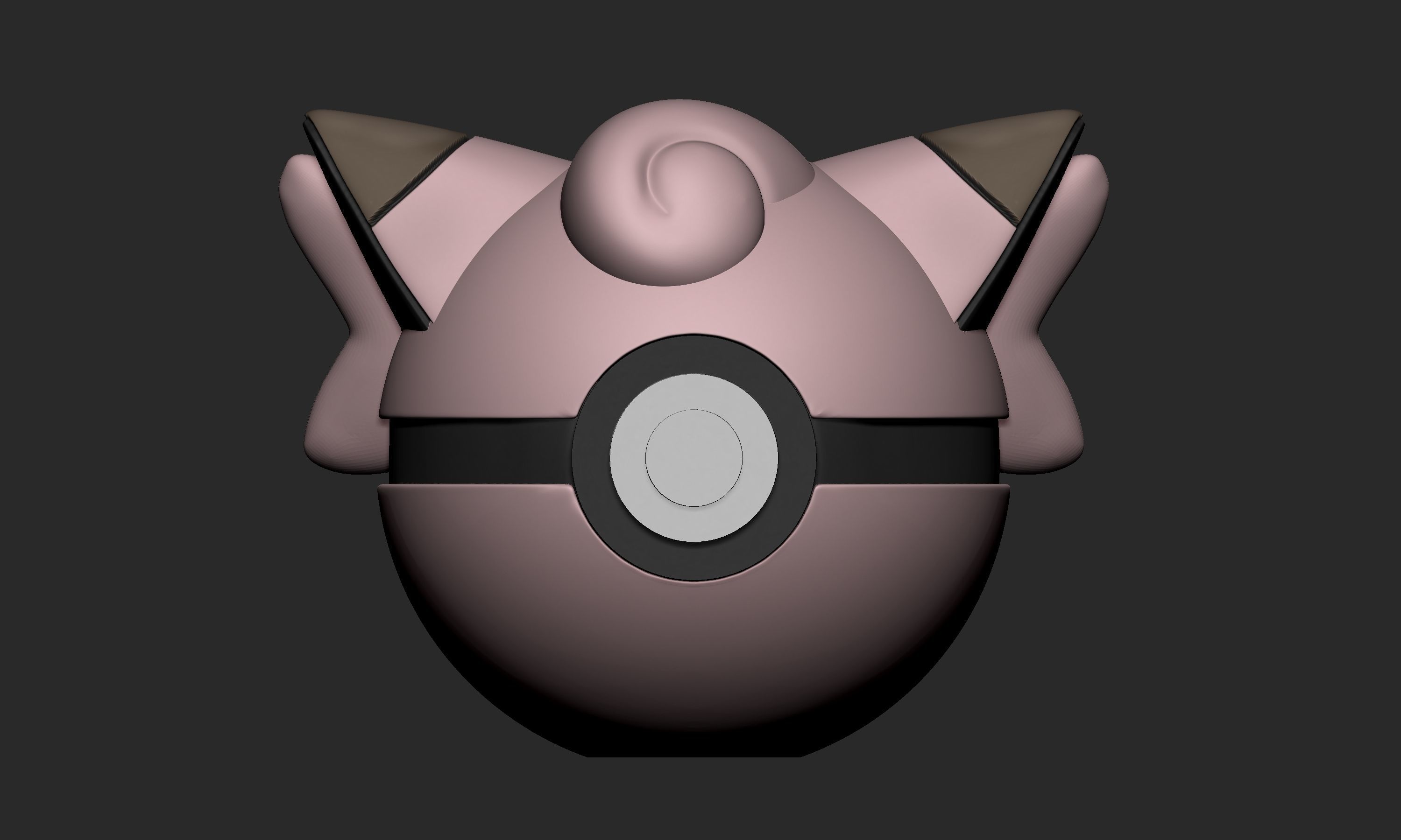 Pokemon Clefairy Pokeball 3D print model_1