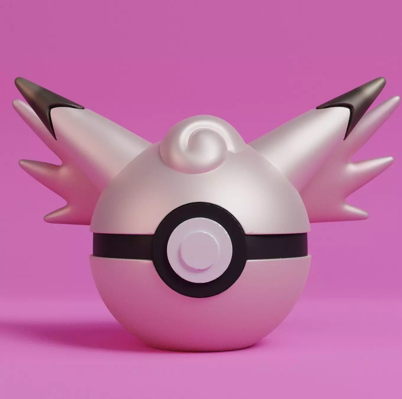 Pokemon Clefable Pokeball 3D print model_0