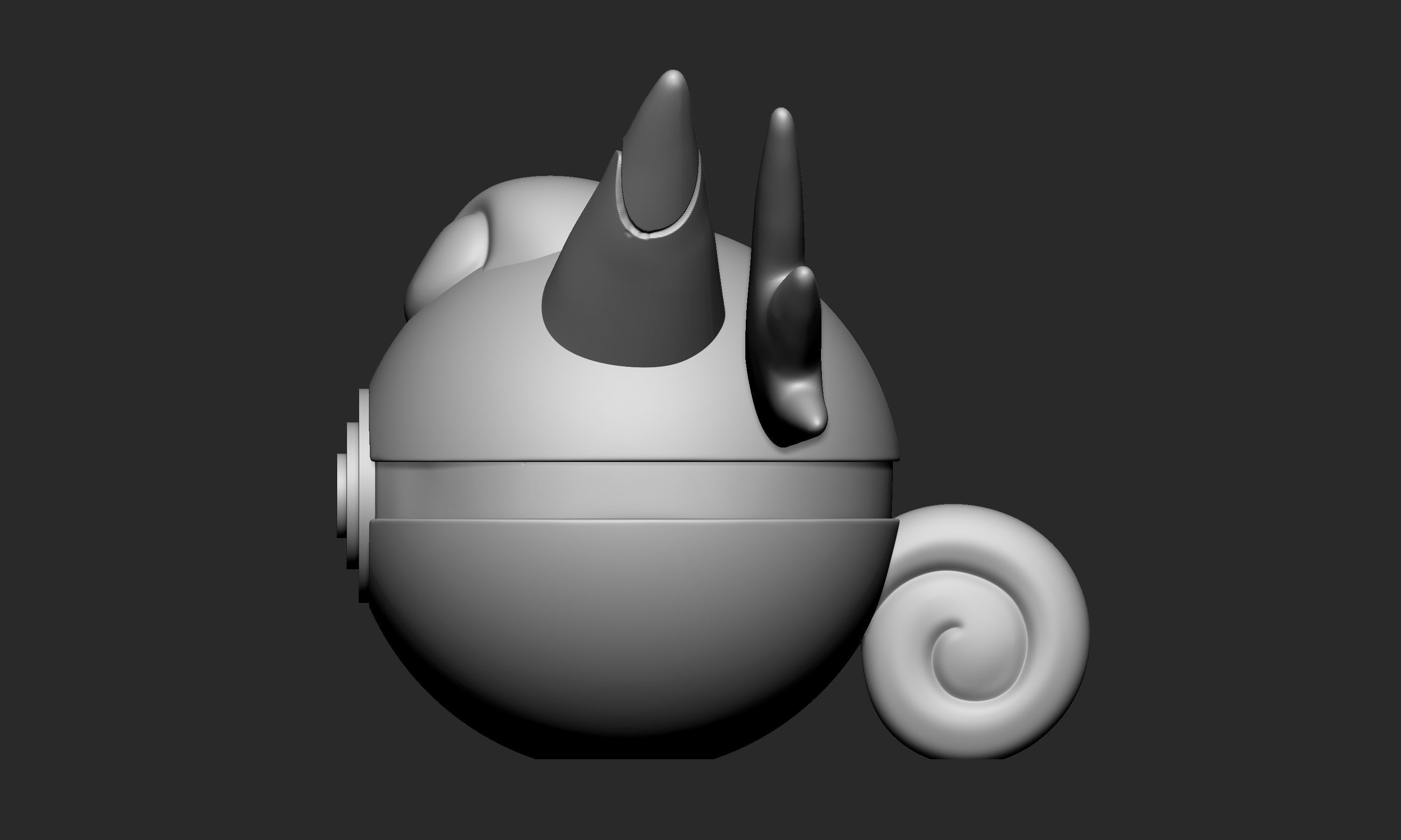 Pokemon Clefable Pokeball 3D print model_3