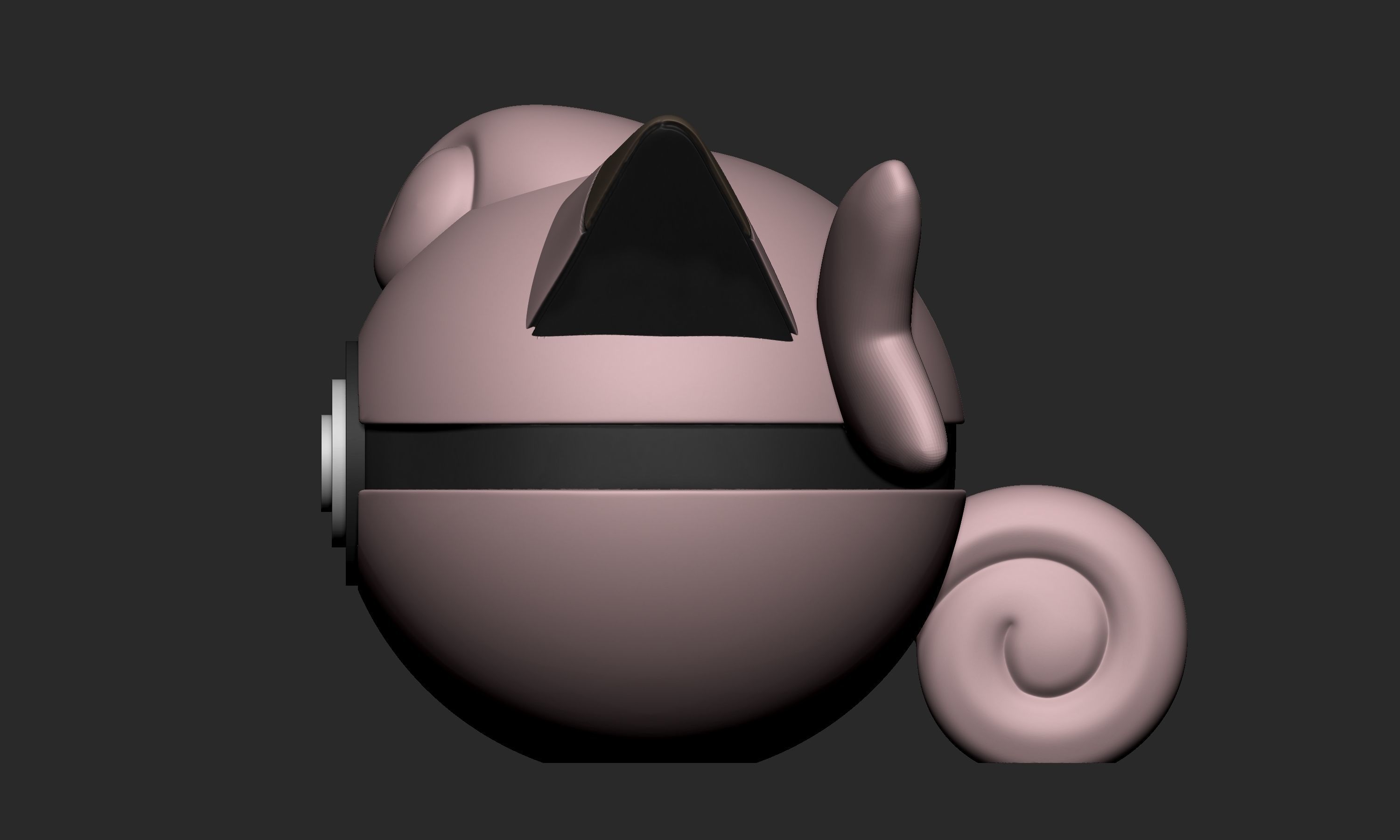 Pokemon Cleffa Clefairy Clefable Pokeball 3D print model_5