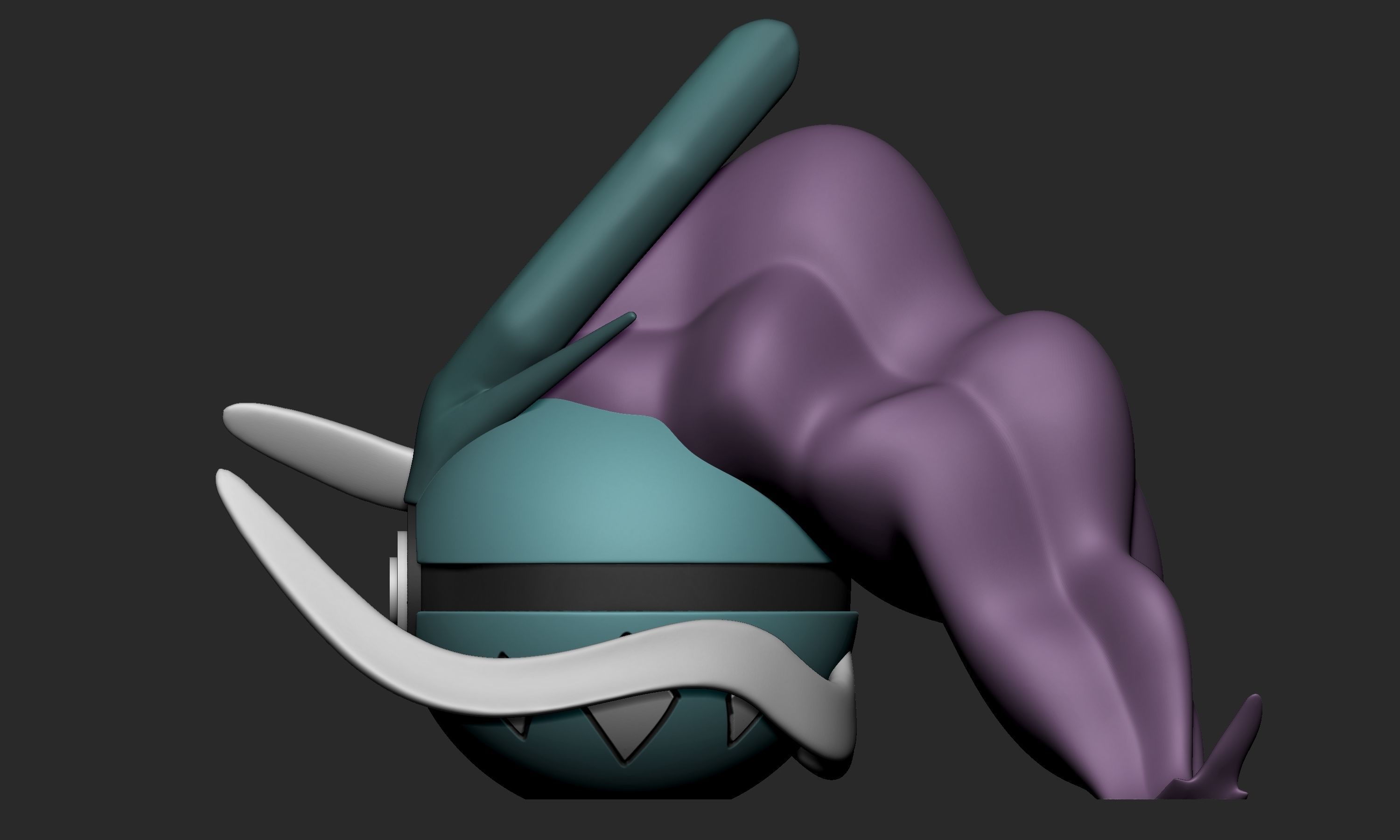 Pokemon Suicune Pokeball 3D print model_4