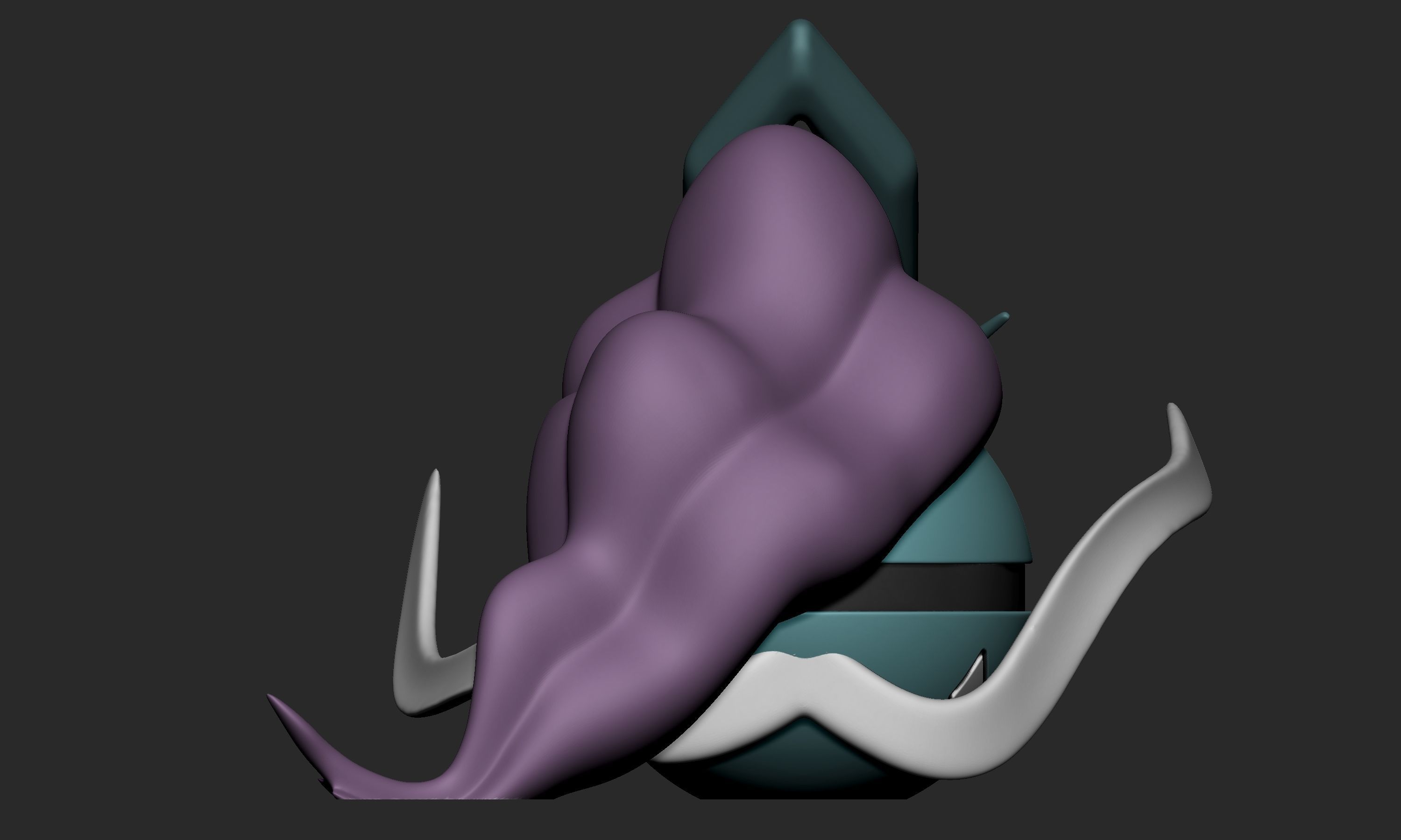 Pokemon Suicune Pokeball 3D print model_5