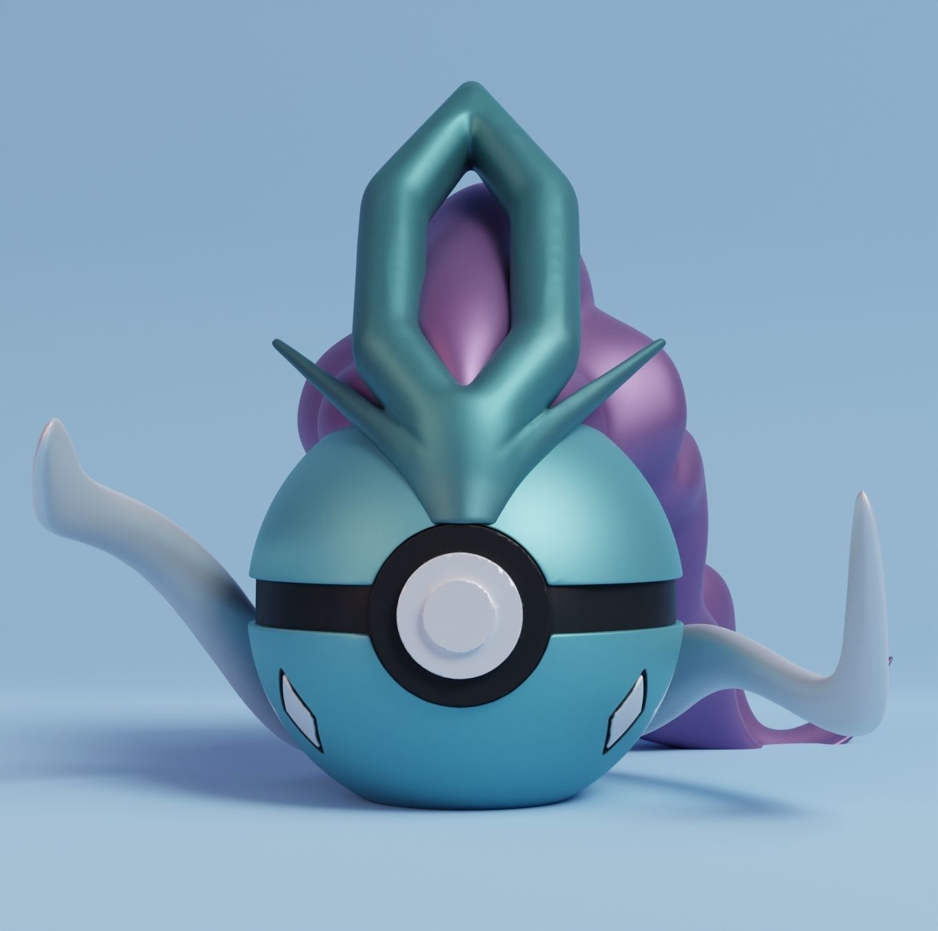 Pokemon Entei Suicune Raikou Pokebal 3D print model_11