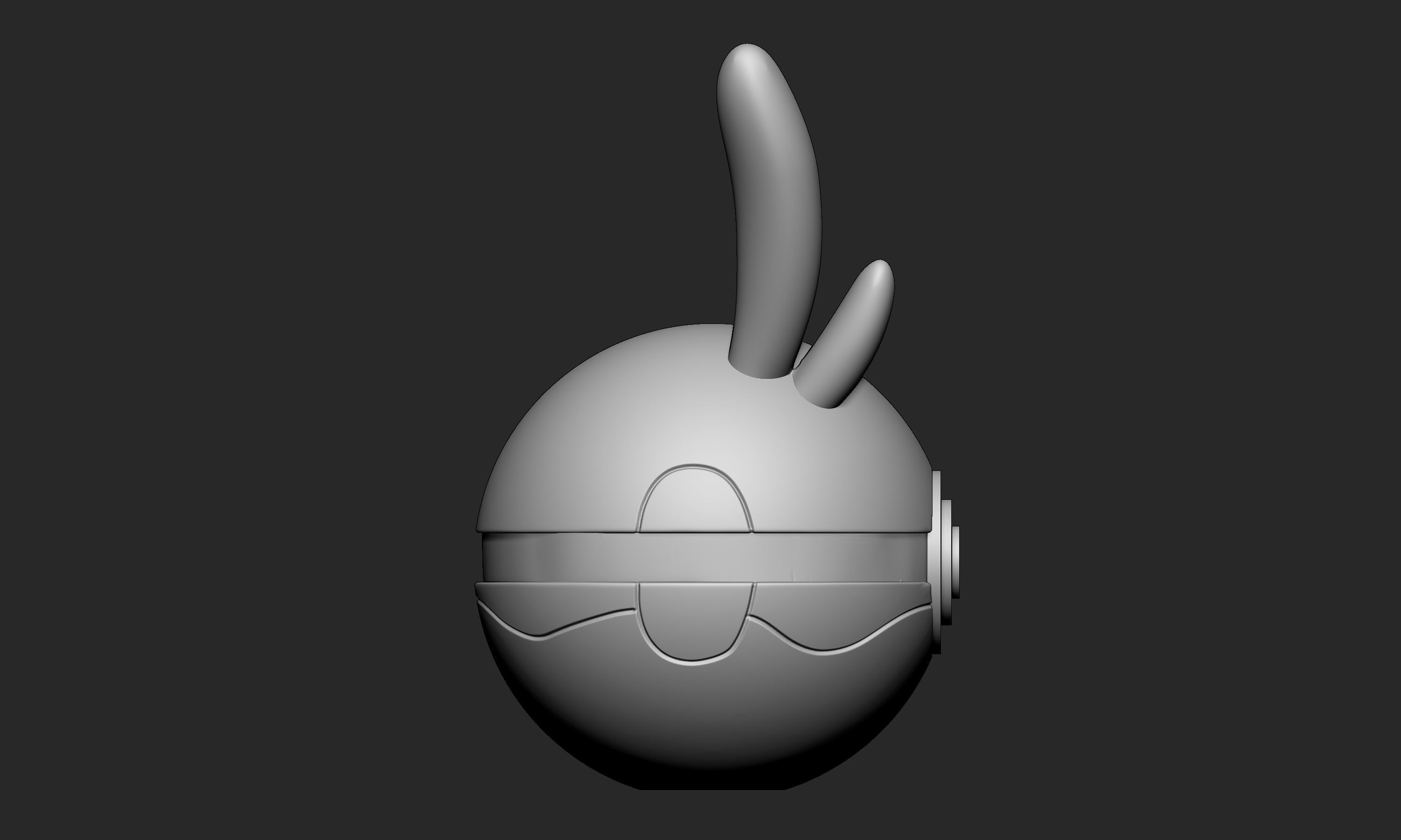 Pokemon Goomy Pokeball 3D print model_7
