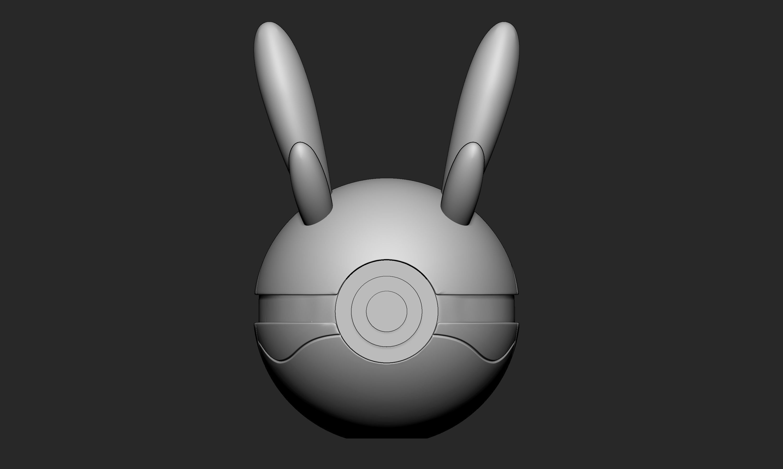 Pokemon Goomy Pokeball 3D print model_2
