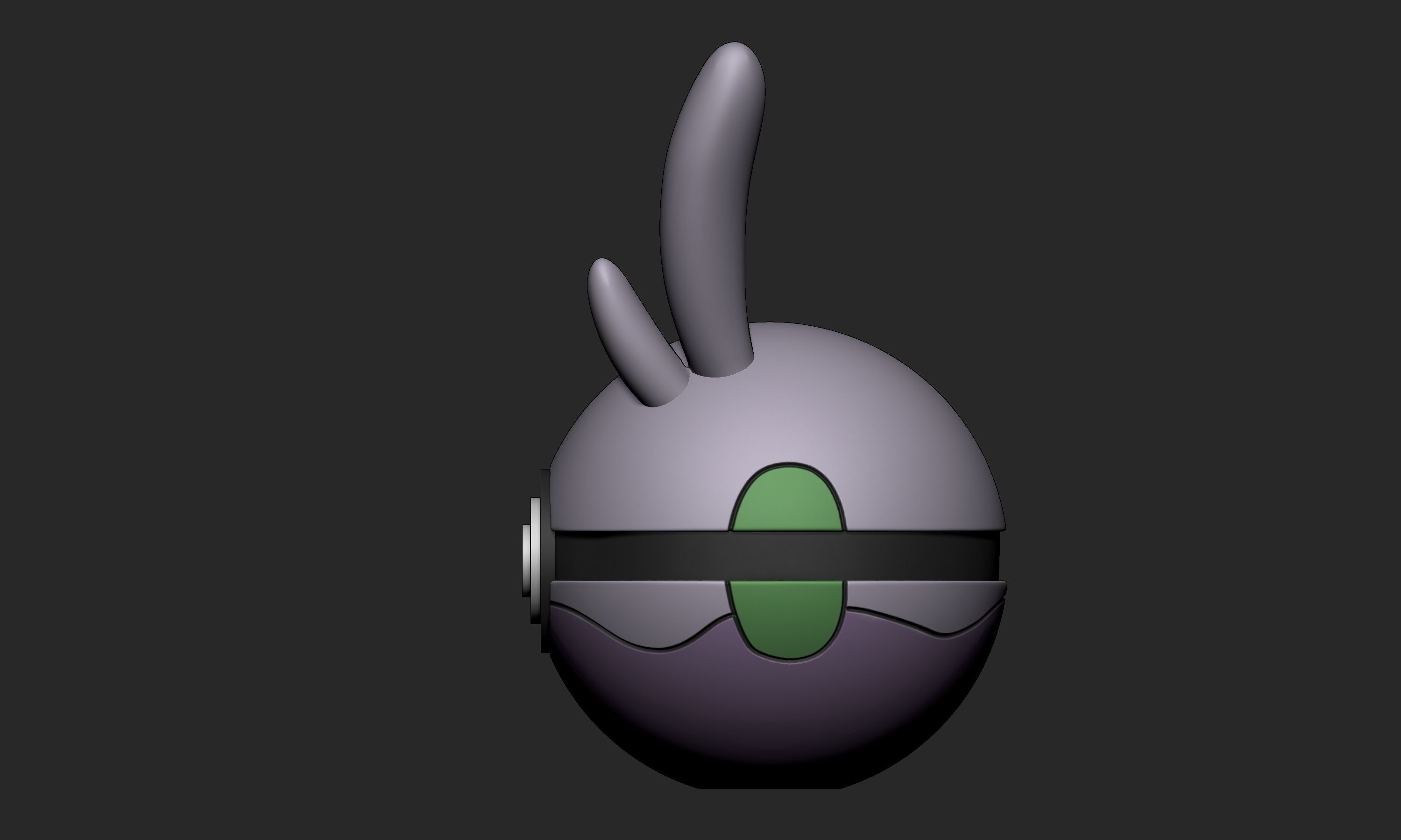Pokemon Goomy Pokeball 3D print model_4