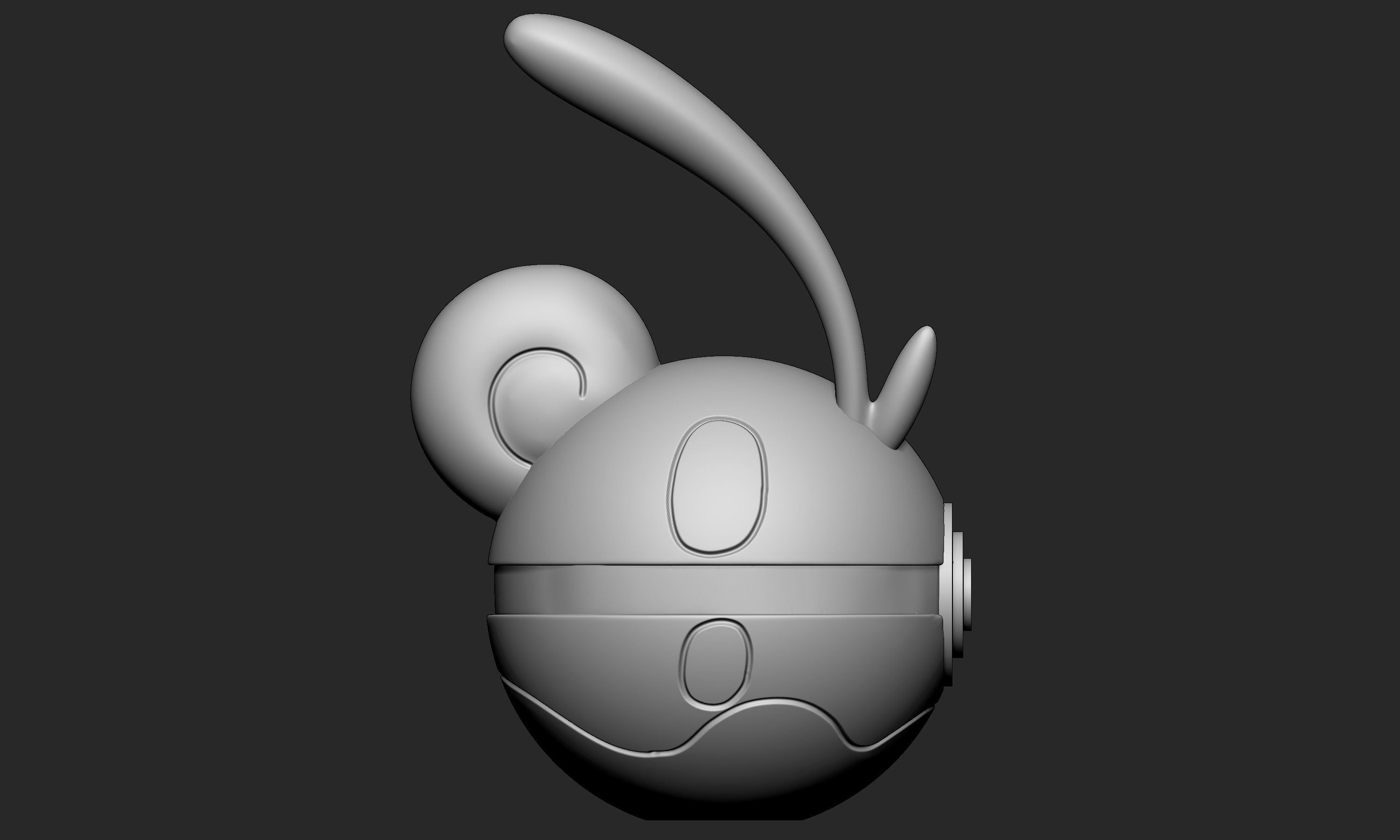 Pokemon Sliggoo Pokeball 3D print model_8