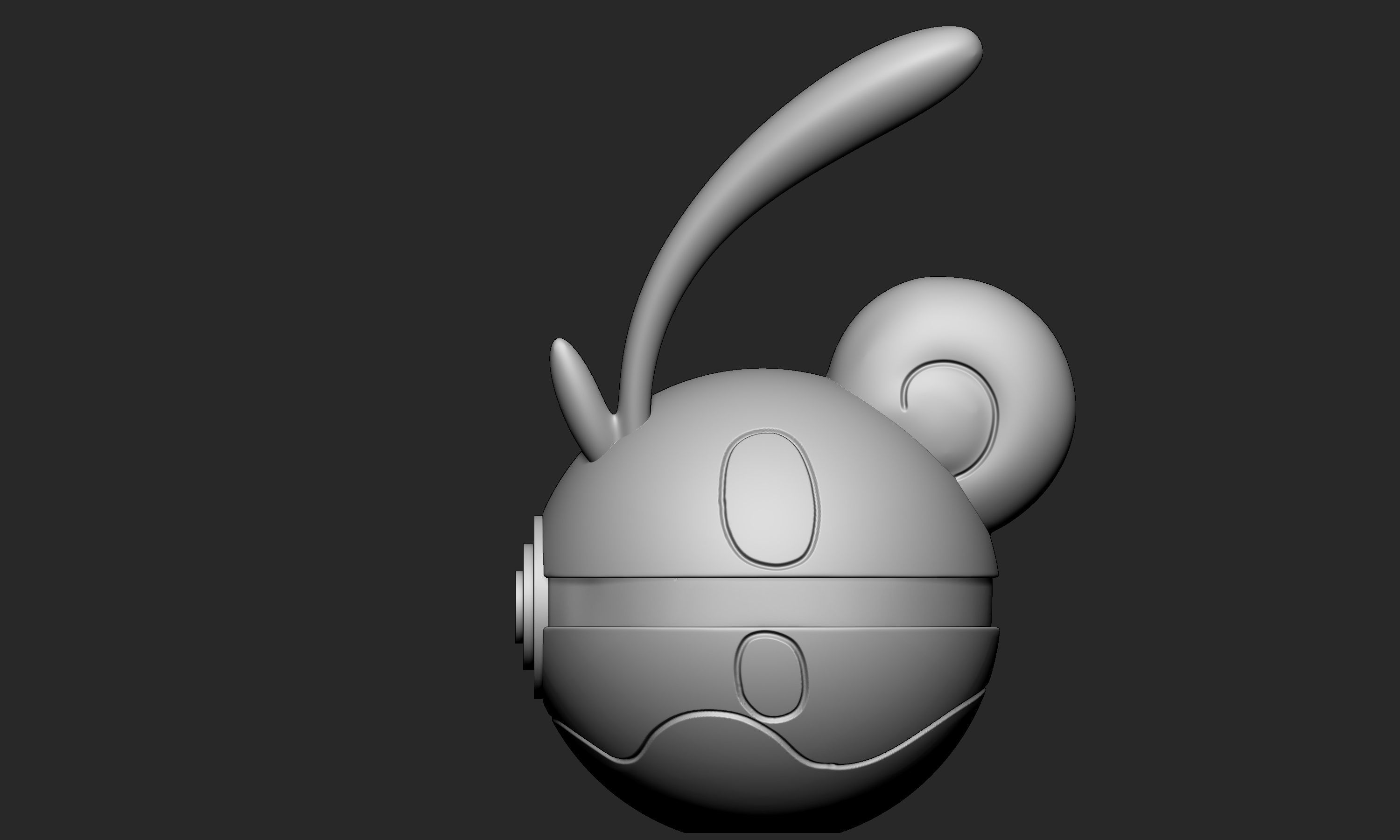 Pokemon Sliggoo Pokeball 3D print model_3