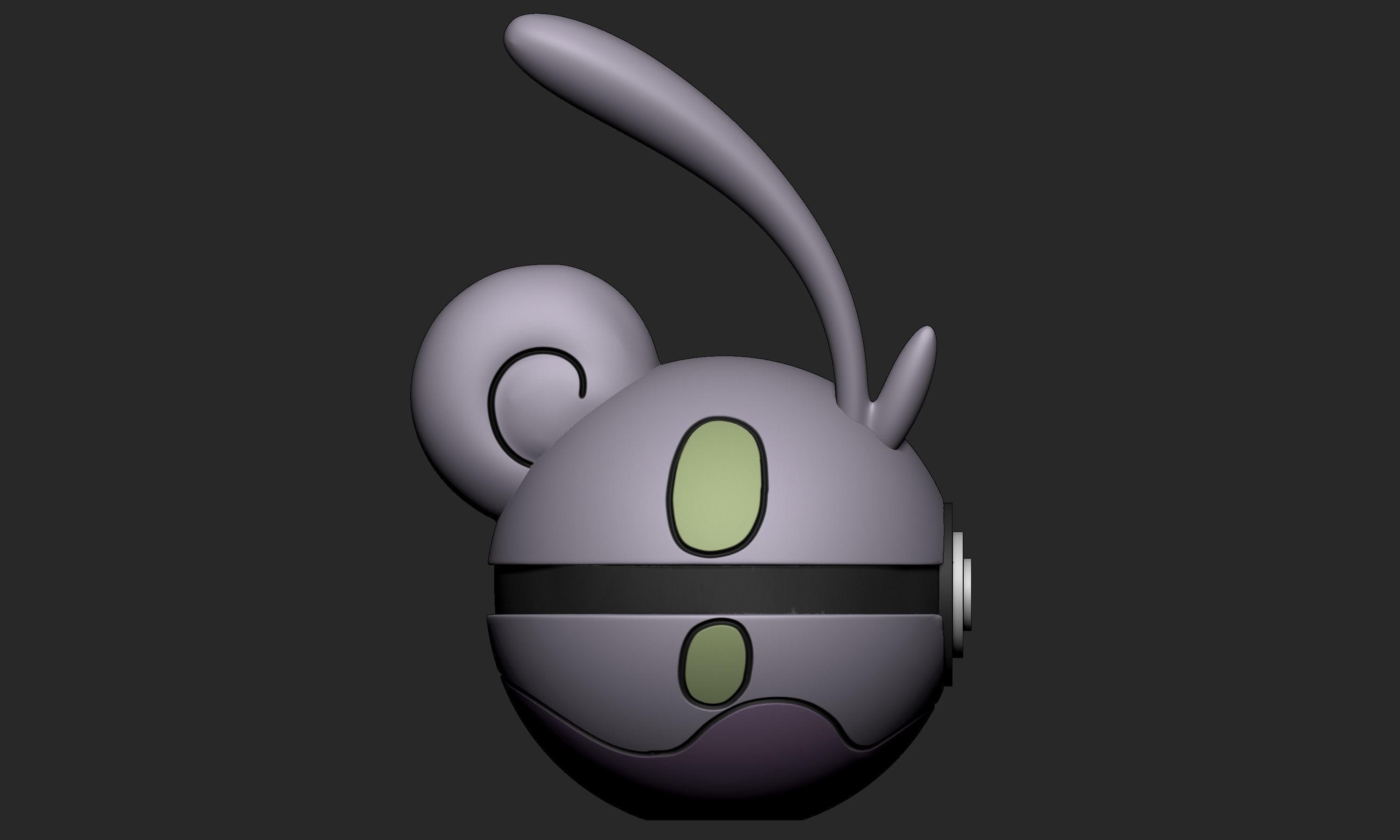 Pokemon Sliggoo Pokeball 3D print model_7