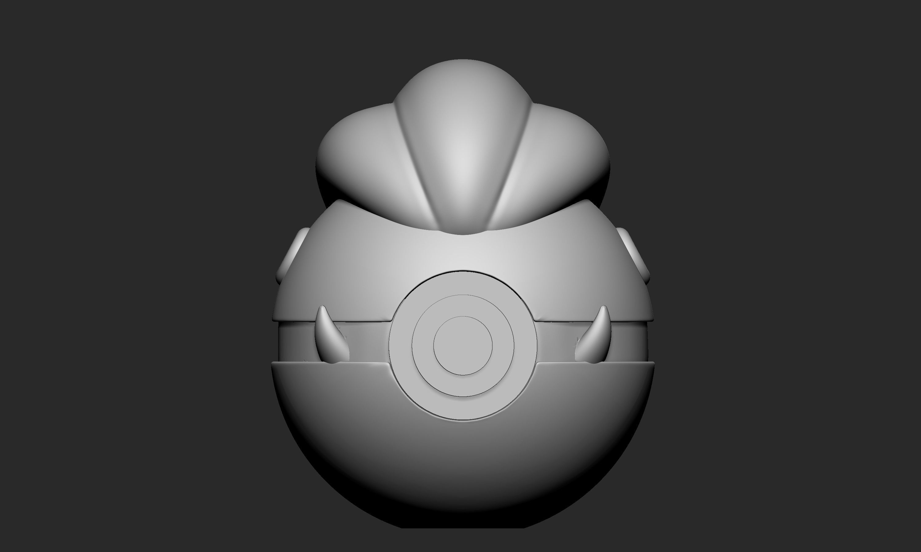 Pokemon Bagon Pokeball 3D print model_2