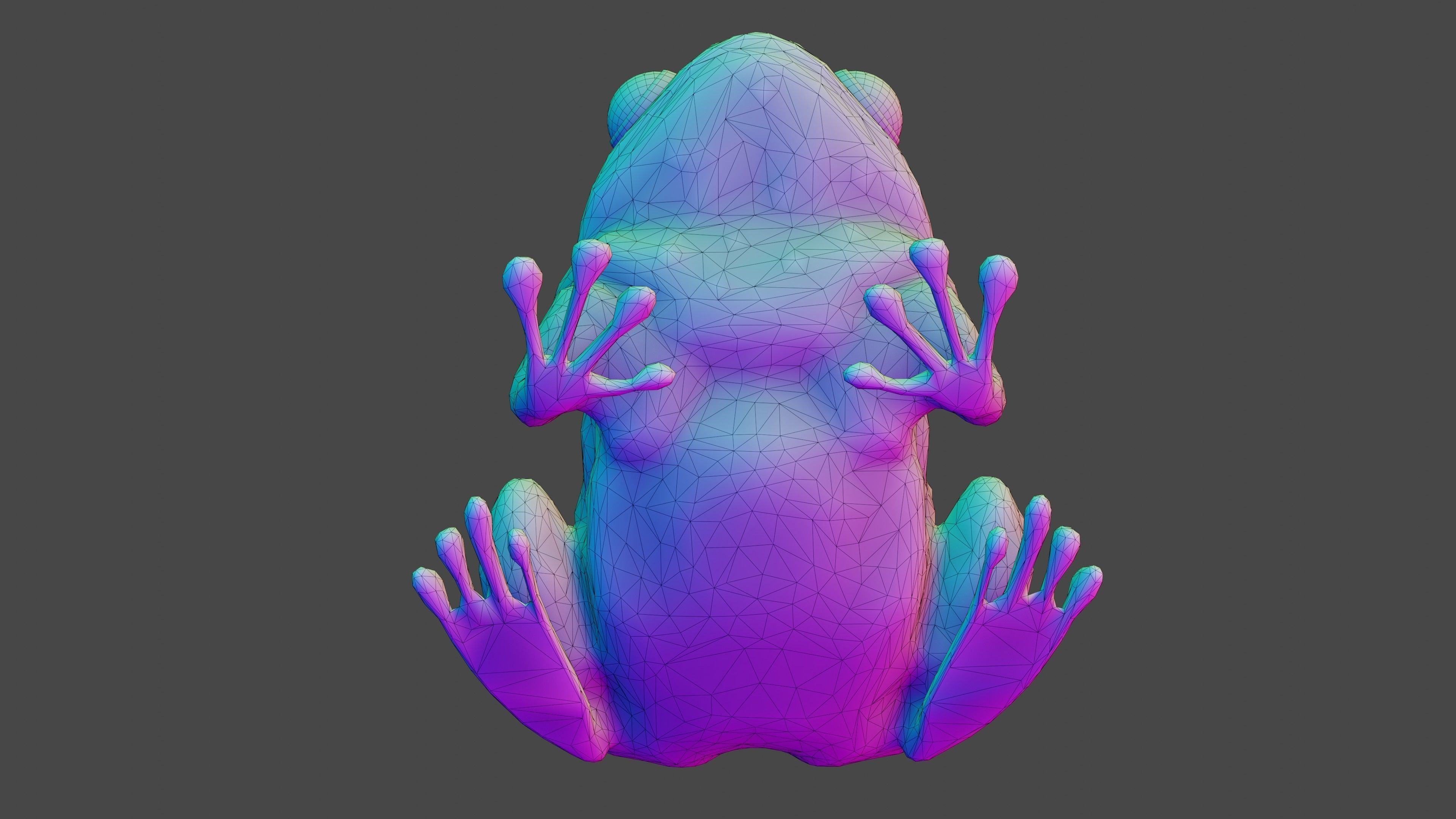 Frog Modeling 3D model Stone Frog VR / AR / low-poly | CGTrader