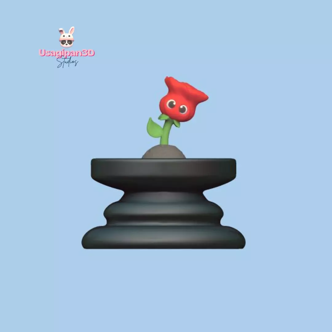 Little Prince Chess - Queen- Rose 3D print model_0