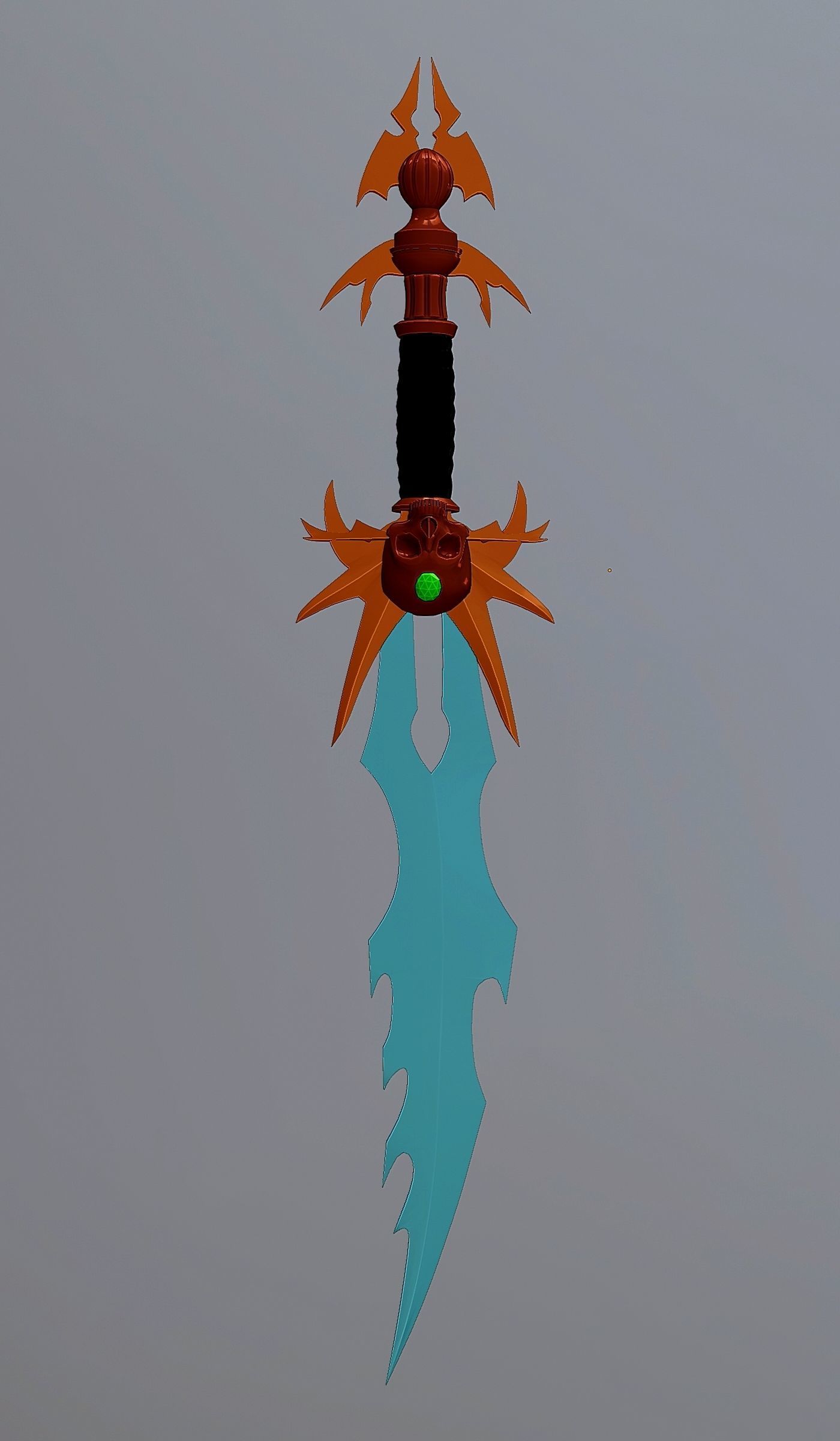 Fantasy style dagger 2 3D model_5