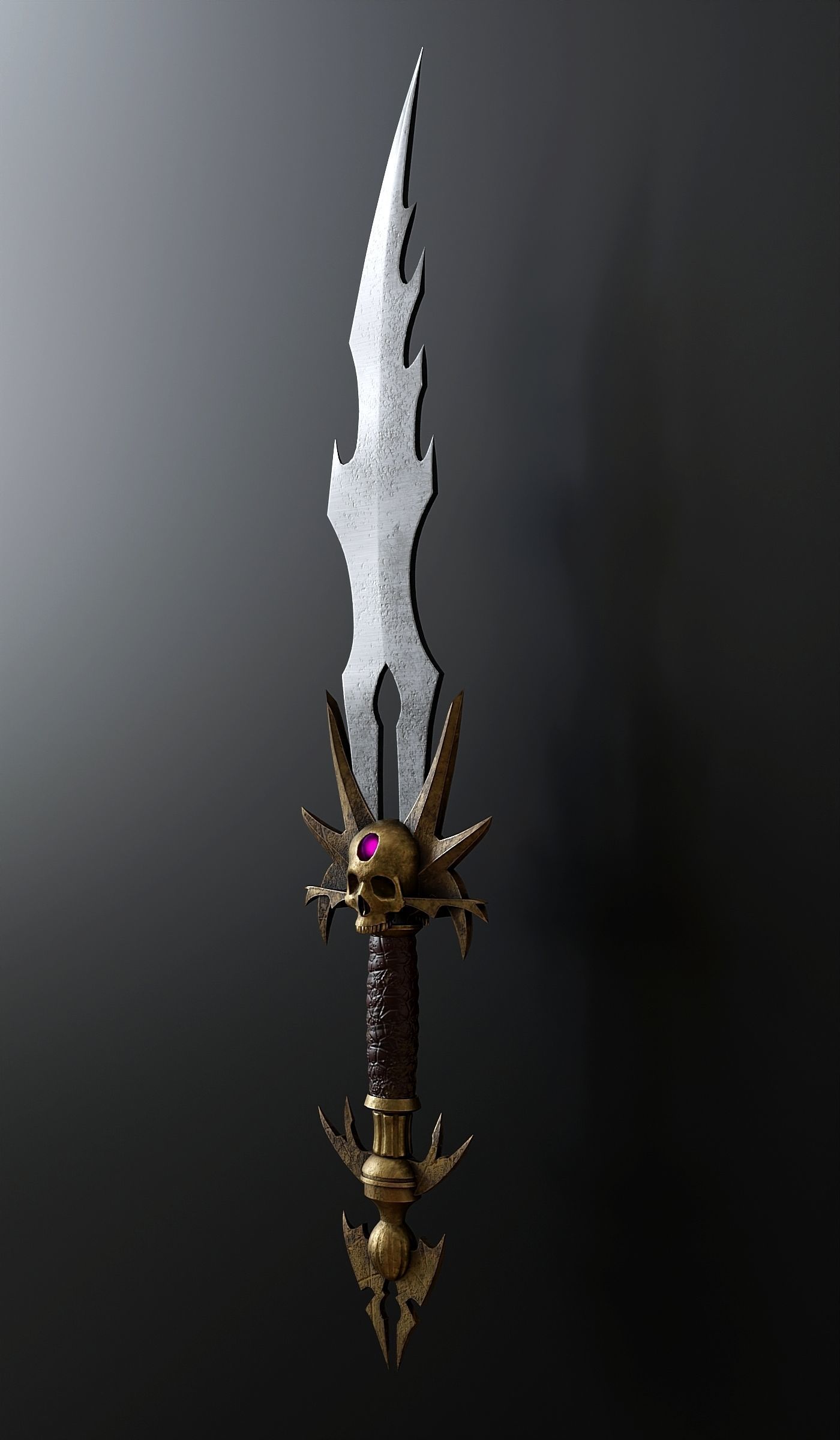 Fantasy style dagger 2 3D model_3
